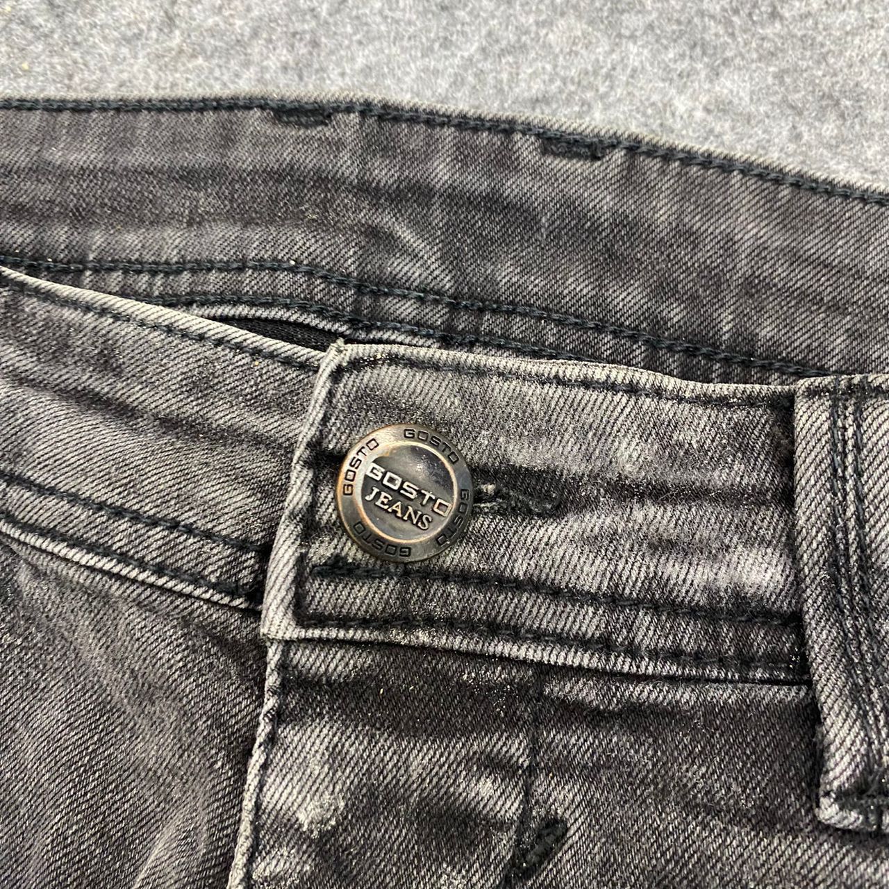 If Six Was Nine Vintage Gosto Jeans Distressed Denim Size US 33 - 11 Thumbnail