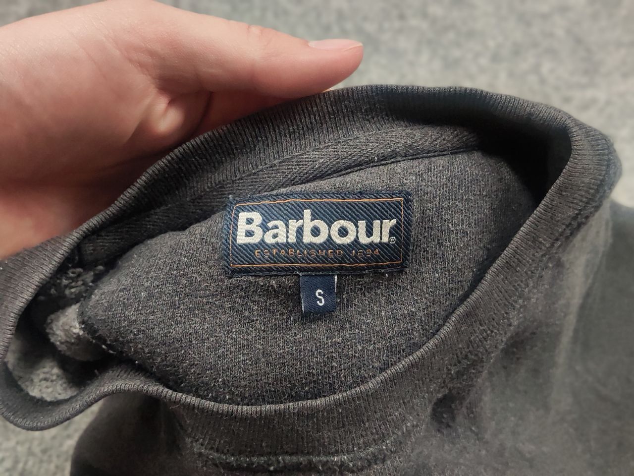 Barbour Barbour prep logo crew neck Dark sweatshirt Vintage Style Size US S / EU 44-46 / 1 - 16 Thumbnail