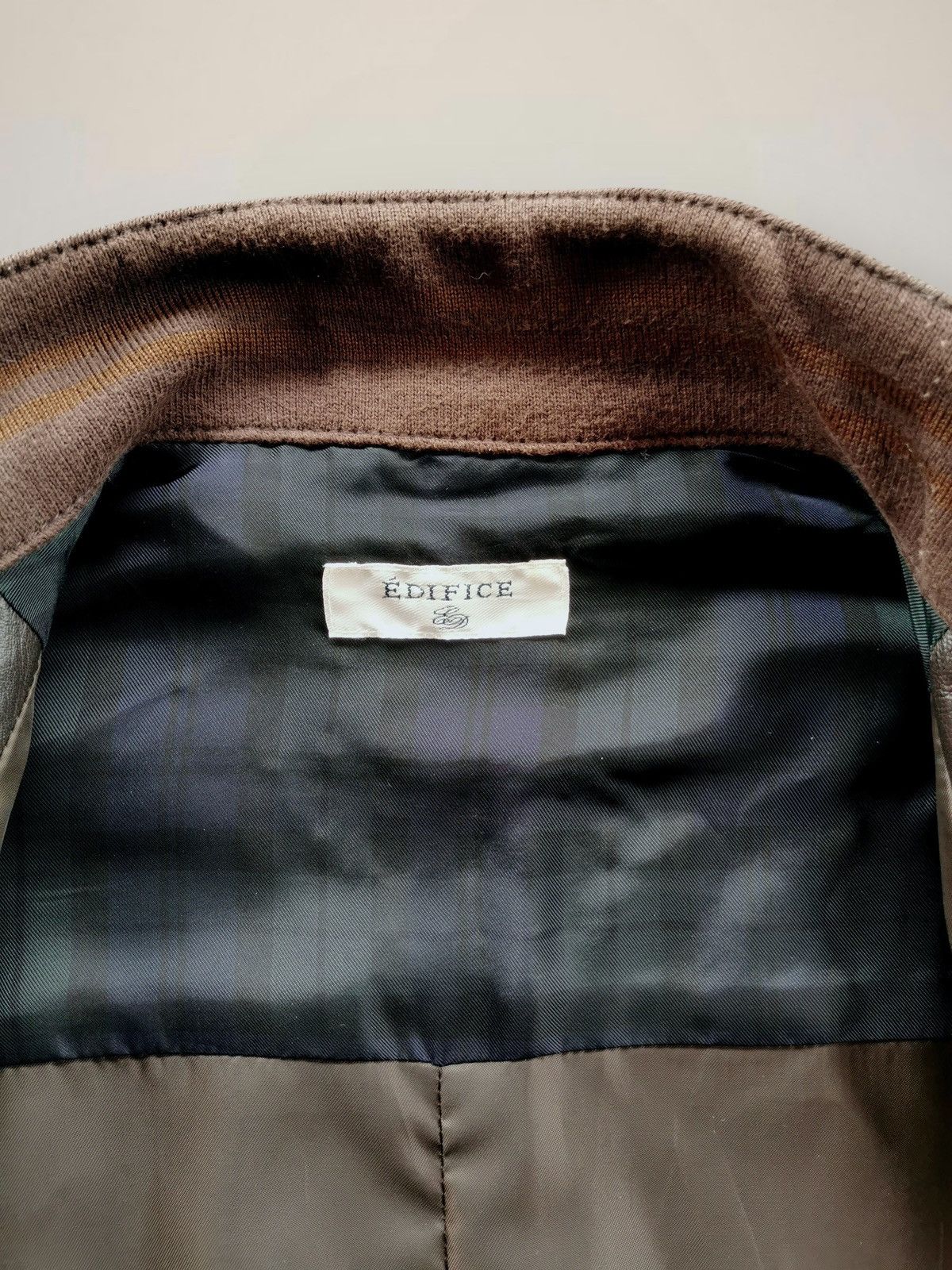 Edifice Japan EDIFICE Leather Bomber Jacket Sheepskin Rare Piece Size US S / EU 44-46 / 1 - 11 Thumbnail