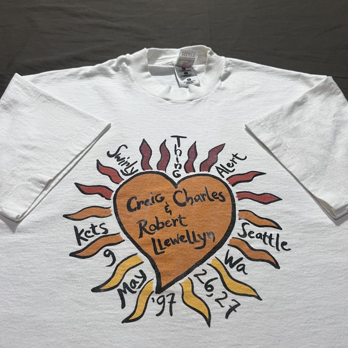 Vintage 90s Swirly Thing Alert Robert & Craig Comedy movie Tee Humor Size US XL / EU 56 / 4 - 1 Thumbnail