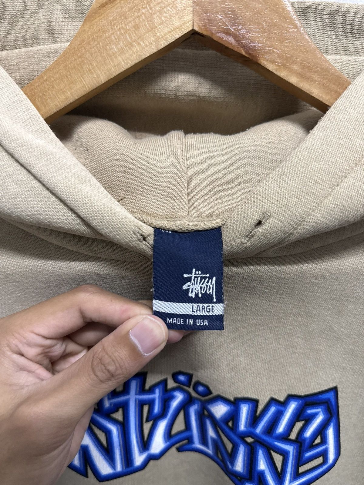 Stussy 2000s Stussy Airbrush Grafitti y2k Hoodie Size US L / EU 52-54 / 3 - 4 Thumbnail