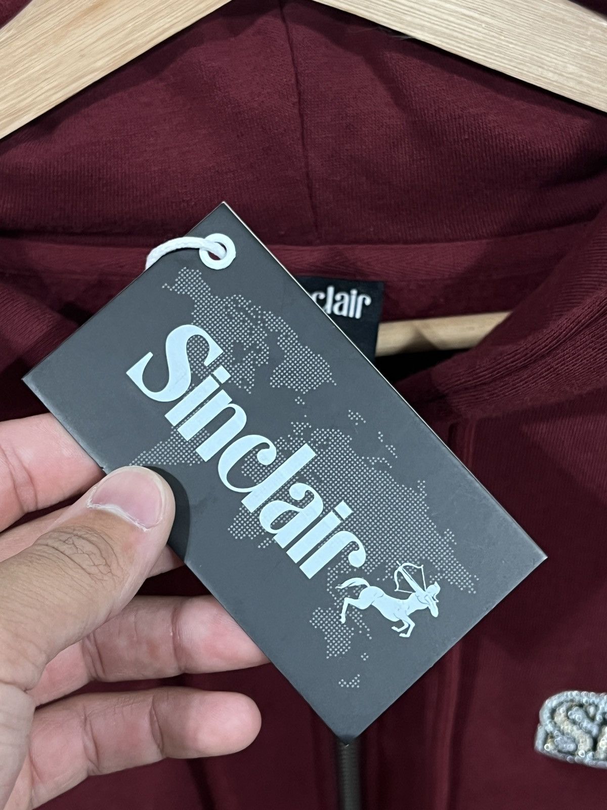 Sinclair Global Sinclair VVS Zip Hoodie Burgundy Size US XXL / EU 58 / 5 - 4 Thumbnail