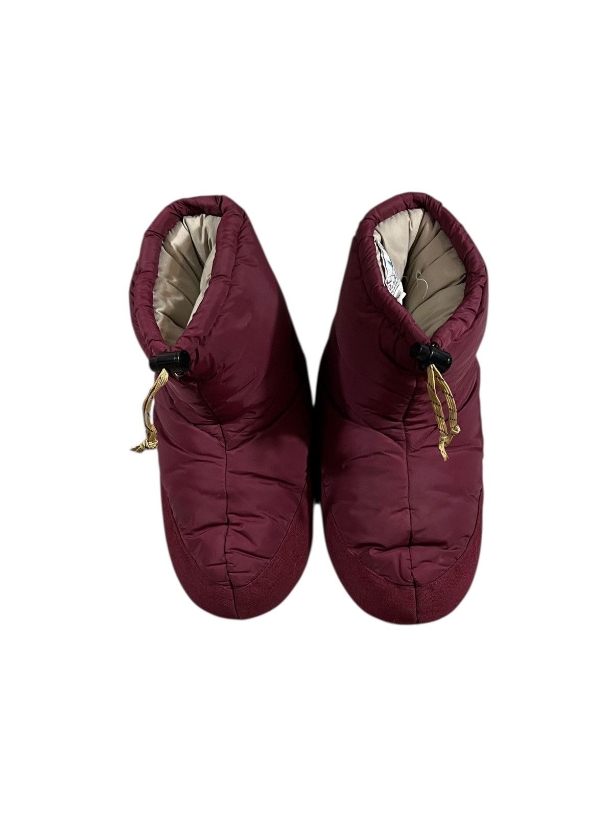 Vintage Vintage 70s Down Fill Booties Maroon Red Size US 10 / EU 43 - 4 Thumbnail