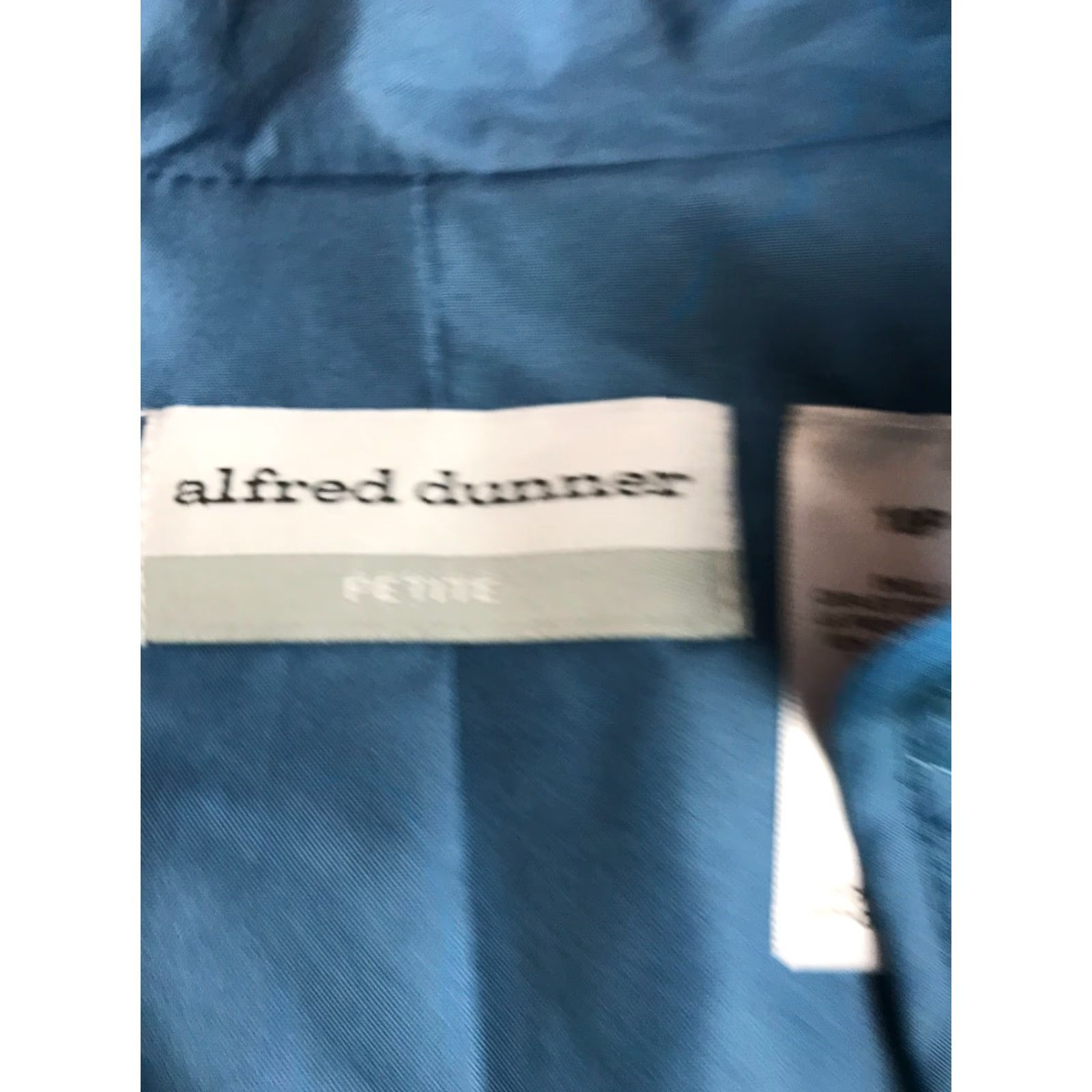 Vintage Alfred Dunner Sweater Womens 18P Petite Blue Open Cardigan Light Jacket Cardigan Open Fall Winter Spring Casual Travel Womens Size XXL / US 16-18 / IT 52-54 - 5 Thumbnail