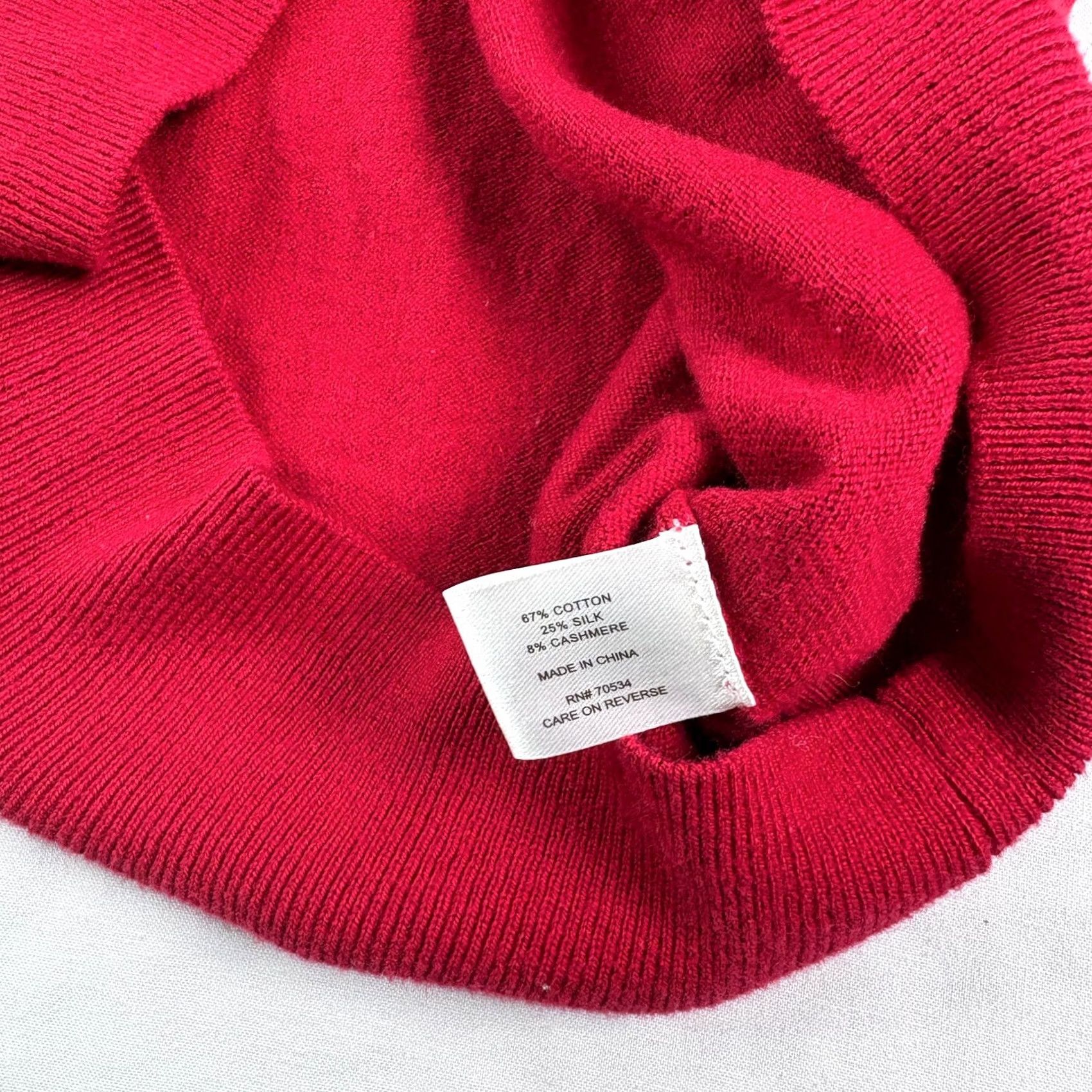 Orvis Orvis Sweater Mens L Red 1/4 Zip Pullover Cotton Silk Blend Stretch Preppy Size US L / EU 52-54 / 3 - 7 Thumbnail