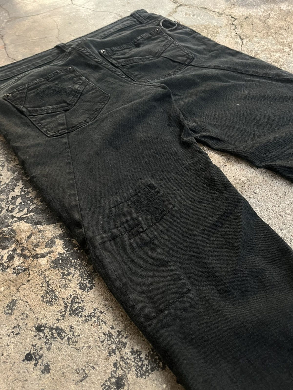 Isamu Katayama Backlash ZADIG & VOLTAIRE PATTERN BREAK PATCH WORK PANTS DENIM JEANS Size US 30 / EU 46 - 9 Thumbnail