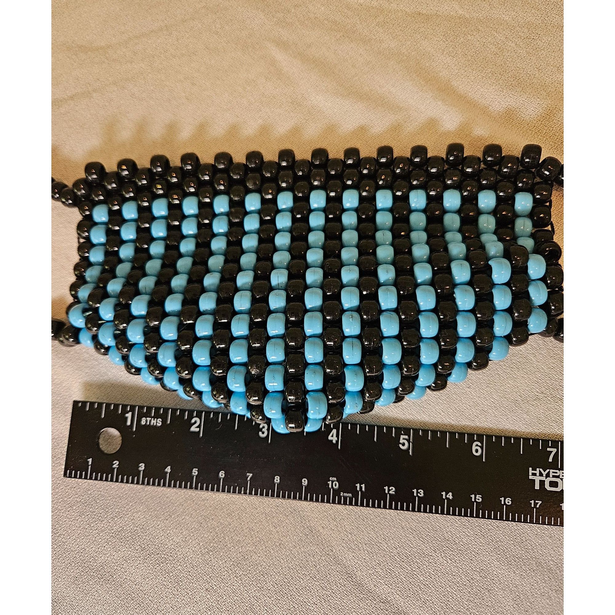 Other Blue Black Kandi Mask Pony Beads Size ONE SIZE - 3 Thumbnail