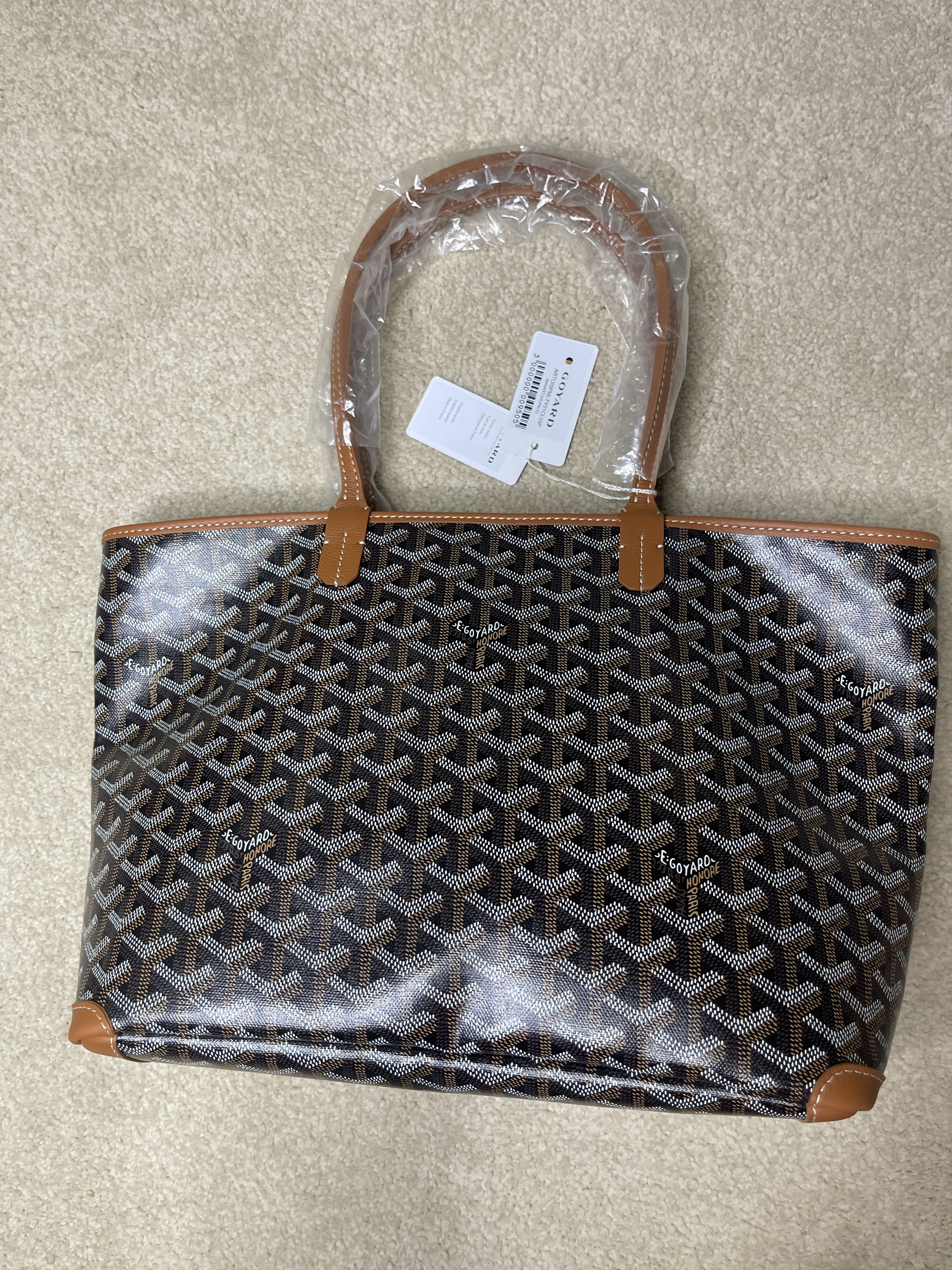 Goyard Artois Goyard Black Tote Bag New Goyard Artois MM Black