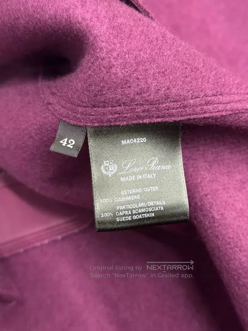 Loro Piana Loro Piana Purple Cashmere Coat Size S / US 4 / IT 40 - 4 Thumbnail