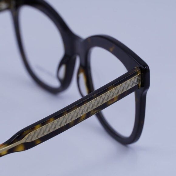 Bottega Veneta Bottega Veneta BV0241O 002 Eyeglasses Havana 49mm Square Size ONE SIZE - 9 Thumbnail