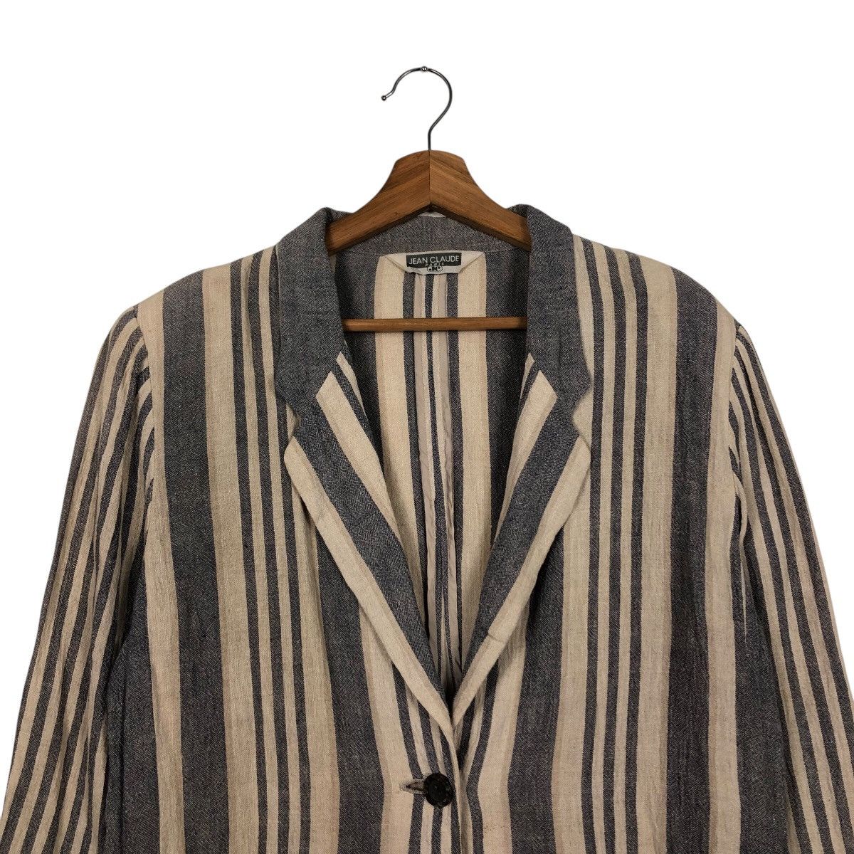 Japanese Brand 📌Vintage Hickory Chore Striped Jacket Jean Claude Paris Size US M / EU 48-50 / 2 - 4 Thumbnail