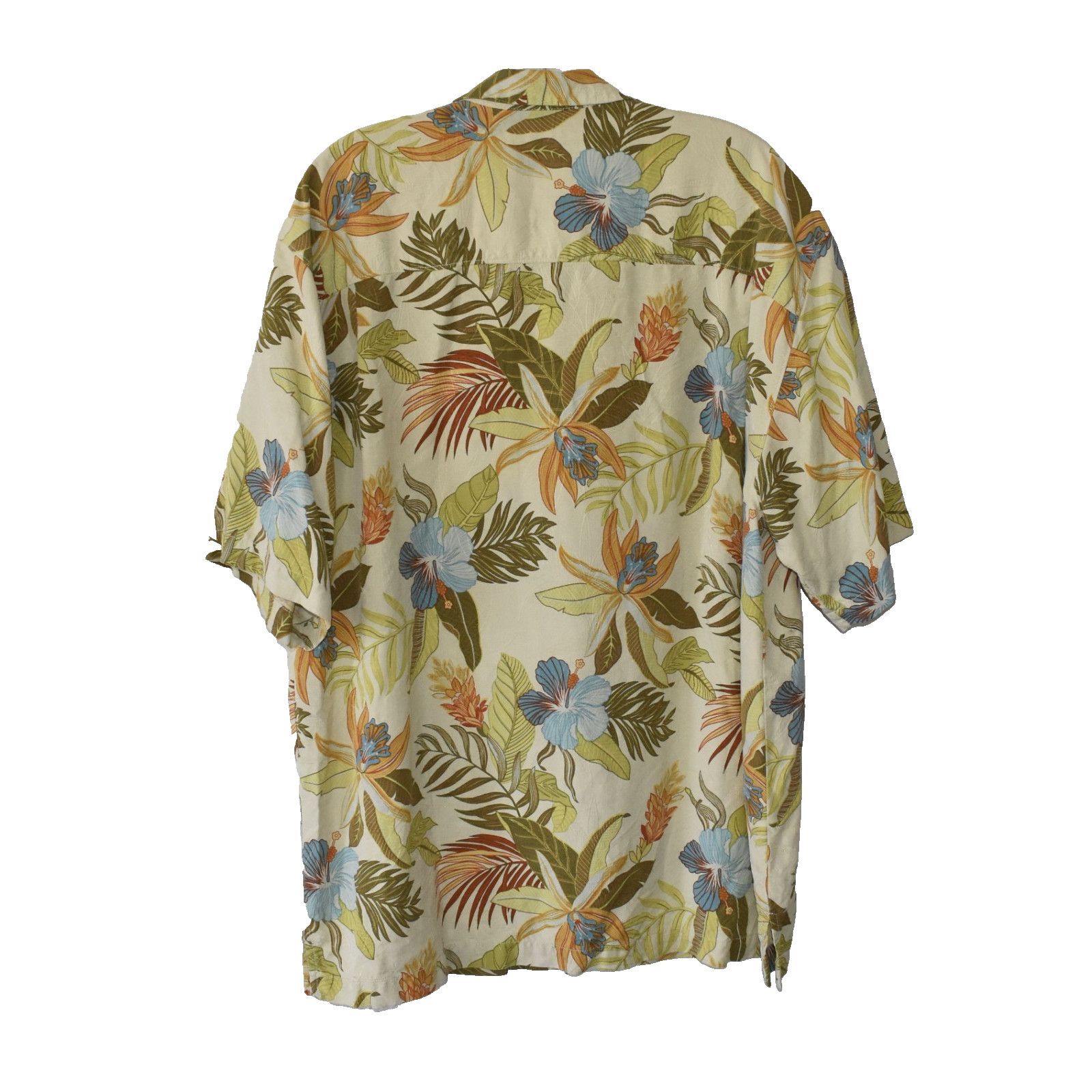 Tommy Bahama NEW TOMMY BAHAMA 100% Silk Hawaiian Short Sleeve Shirt Sz L Size US L / EU 52-54 / 3 - 4 Thumbnail