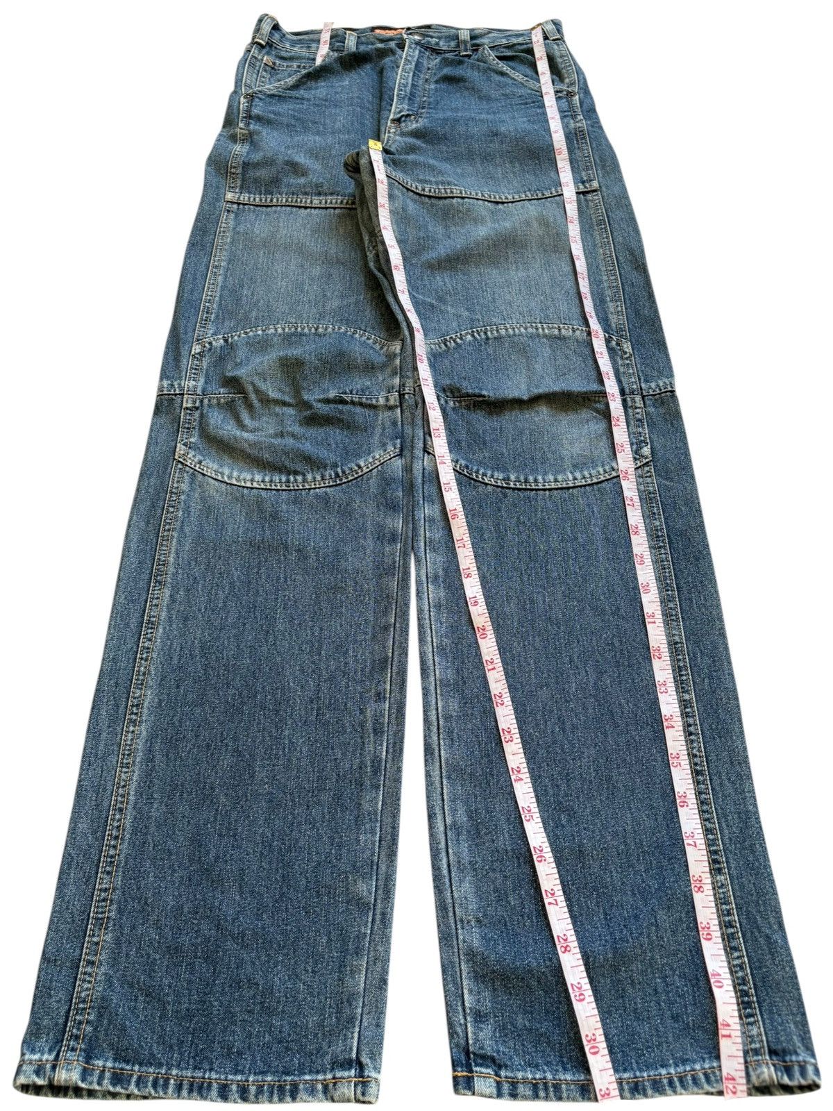 Big John Vintage Big John Blue Wash Workwear Jeans Size US 29 - 13 Thumbnail
