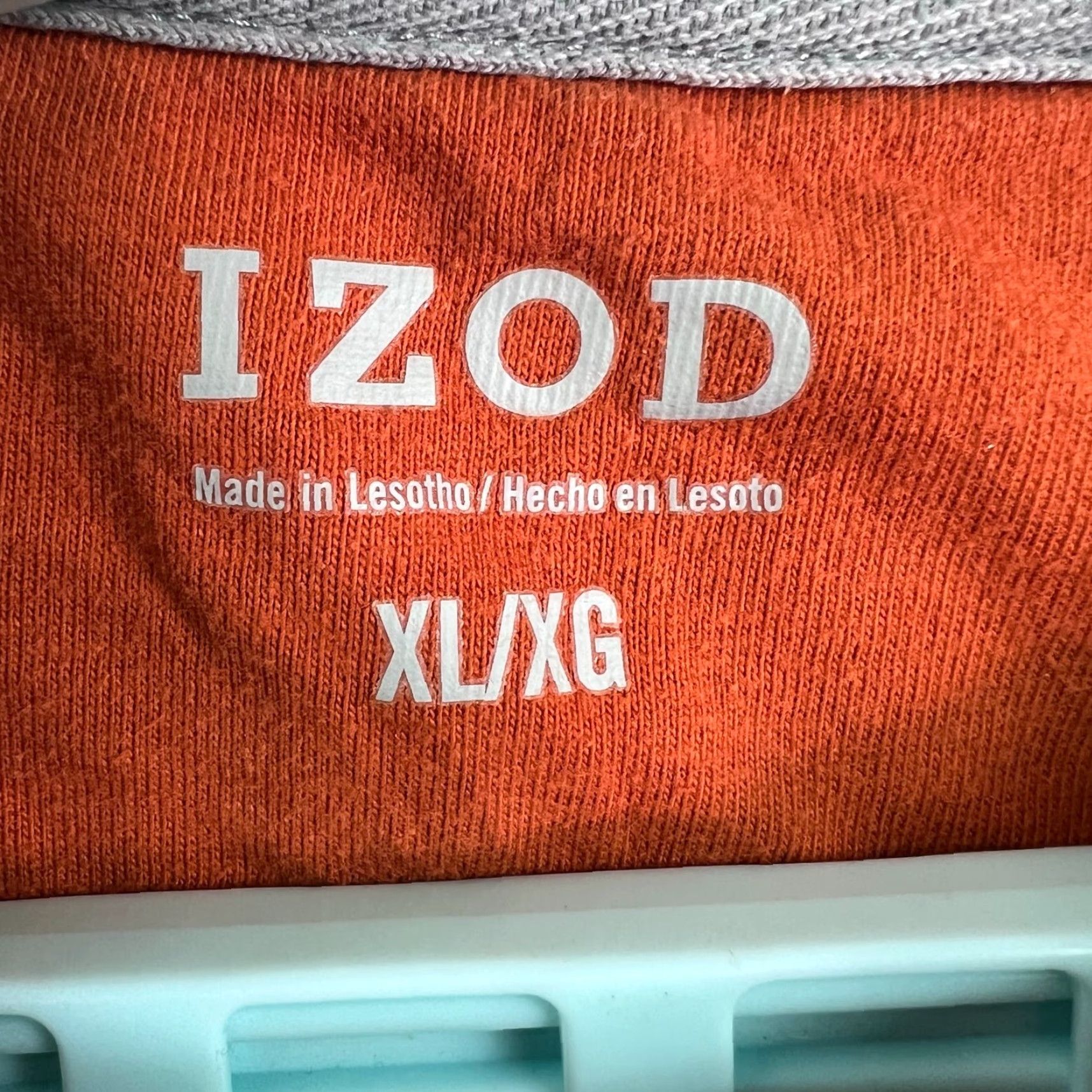 Izod VINTAGE IZOD Long Sleeve Sweatshirt Mens XL Orange Crew Neck Pullover Size US XL / EU 56 / 4 - 3 Thumbnail