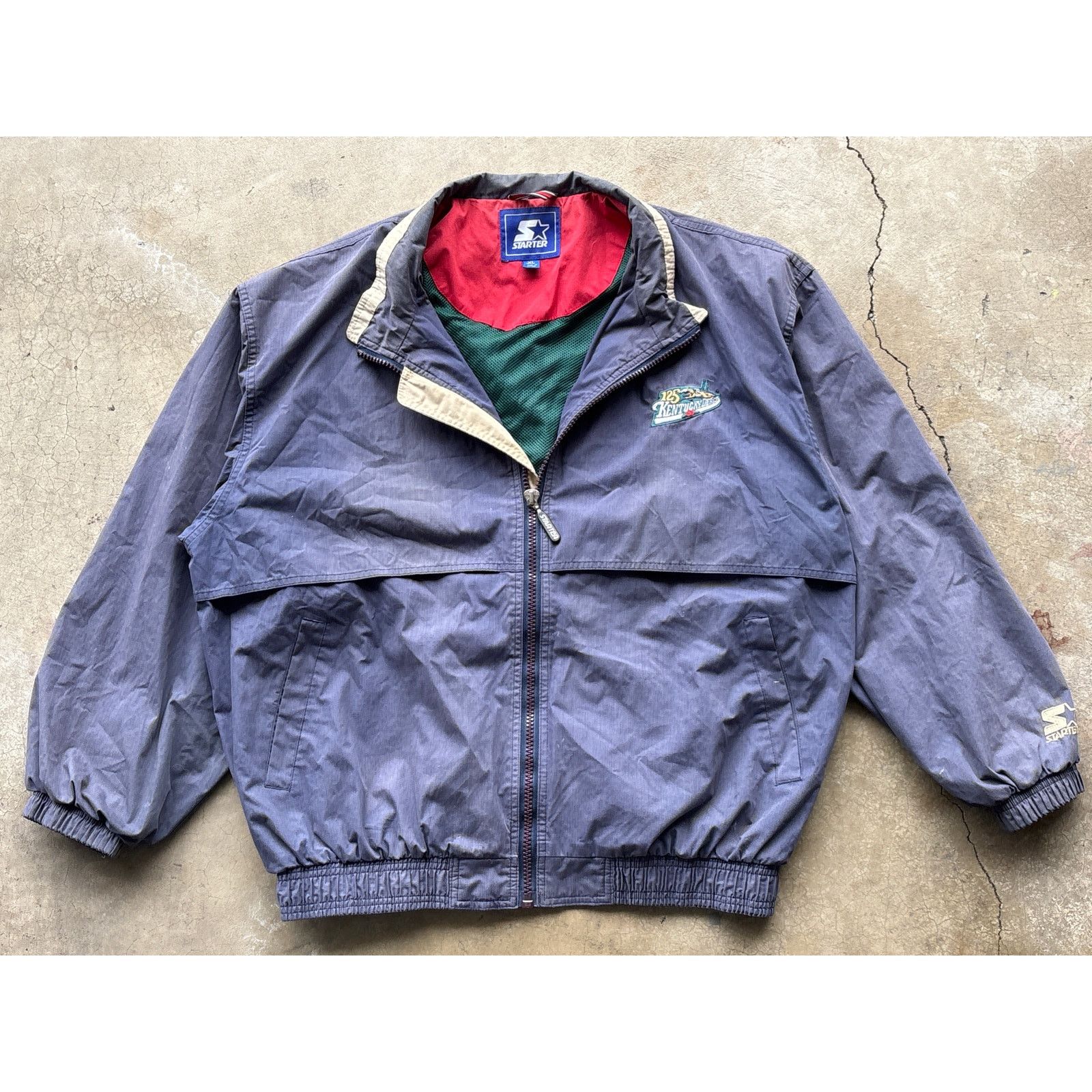 Starter Vintage 1999 Kentucky Derby Starter Jacket full zip nylon Size US XL / EU 56 / 4 - 2 Thumbnail