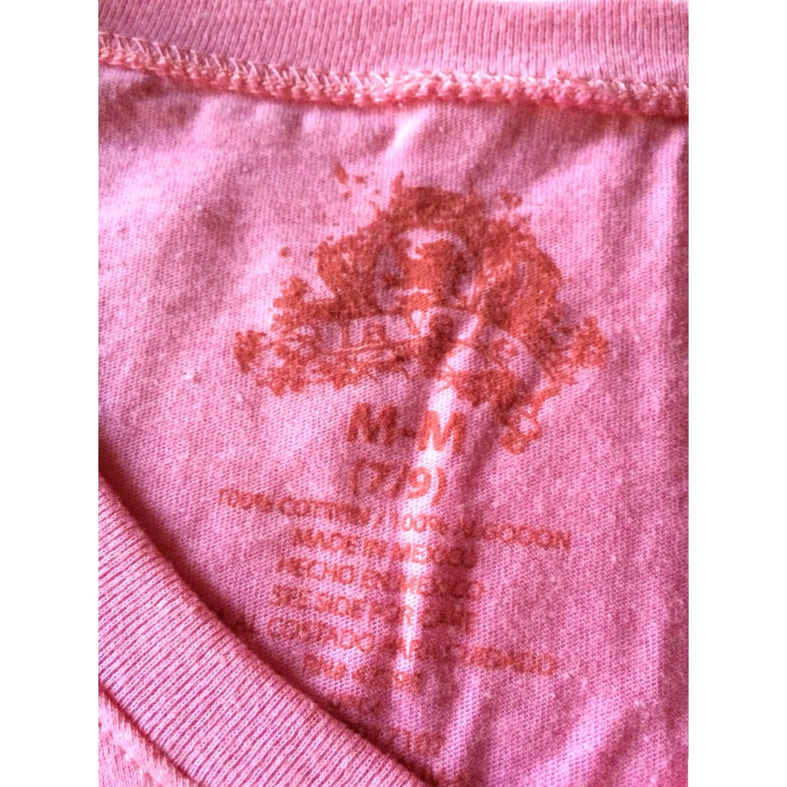 Pinko VINTAGE Peace Symbols Print Women's T Shirt Sz M Pink Tee 7/9 Size M / US 6-8 / IT 42-44 - 3 Thumbnail