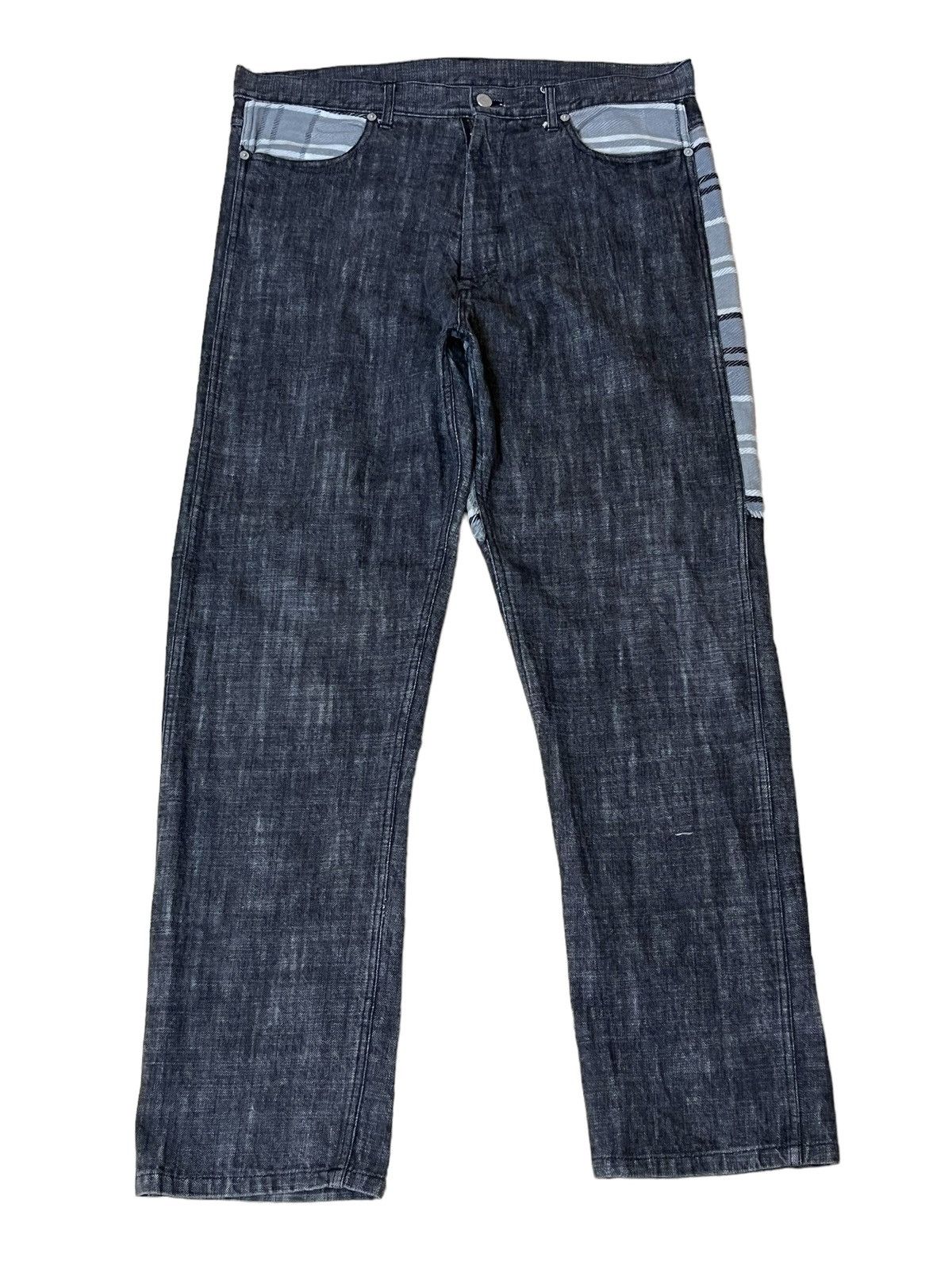 Garment Reproduction of Workers JAPANESE DENIM COMMUNITY GARMENT WORKS PATCHWORK JEANS Size US 36 / EU 52 - 2 Thumbnail