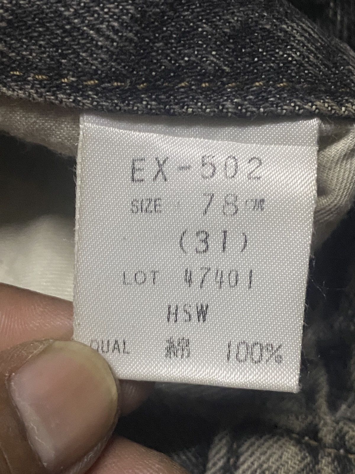 Japanese Brand Japanese Brand Mud Wash Denim Tappered Leg Jeans Size US 31 - 16 Thumbnail