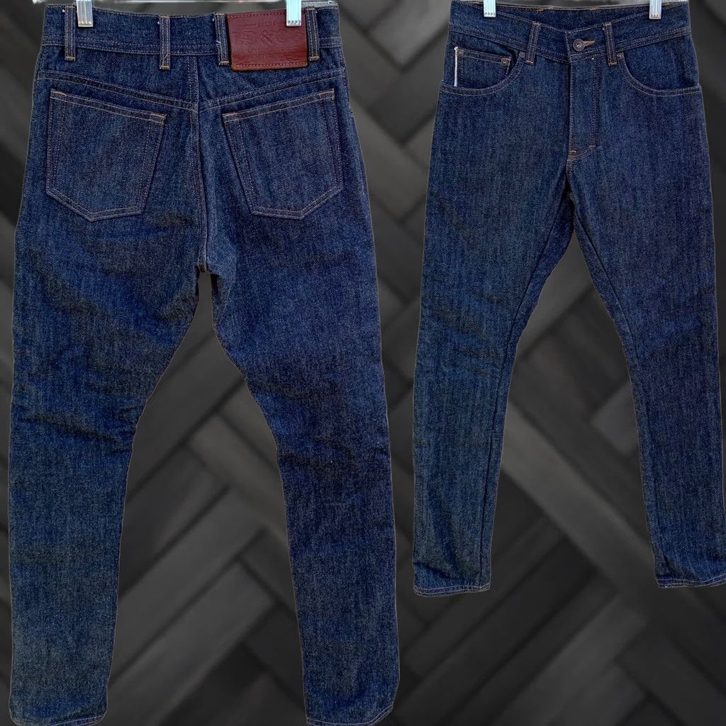 CO VINTAGE Lawless Denim & Co Jeans Selvedge Denim LD & CO American Heritage Clothing 27 31 Blue Cotton Denim 5-Pocket Mens Size US 27 - 1 Thumbnail