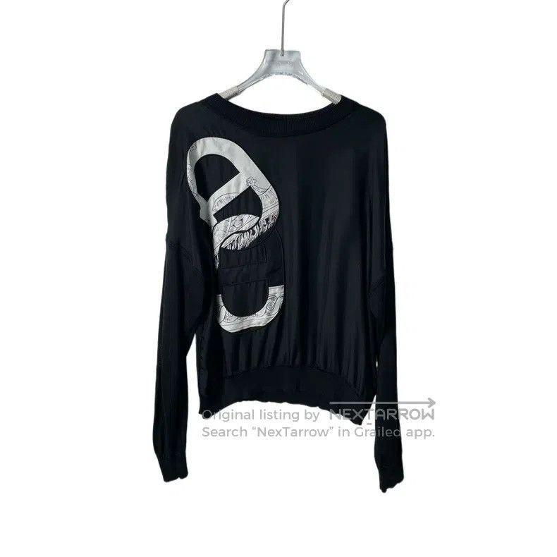 Hermes Hermes Pig Nose Long Sleeve Crewneck, Black Knit Sleeves Size XS / US 0-2 / IT 36-38 - 1 Thumbnail