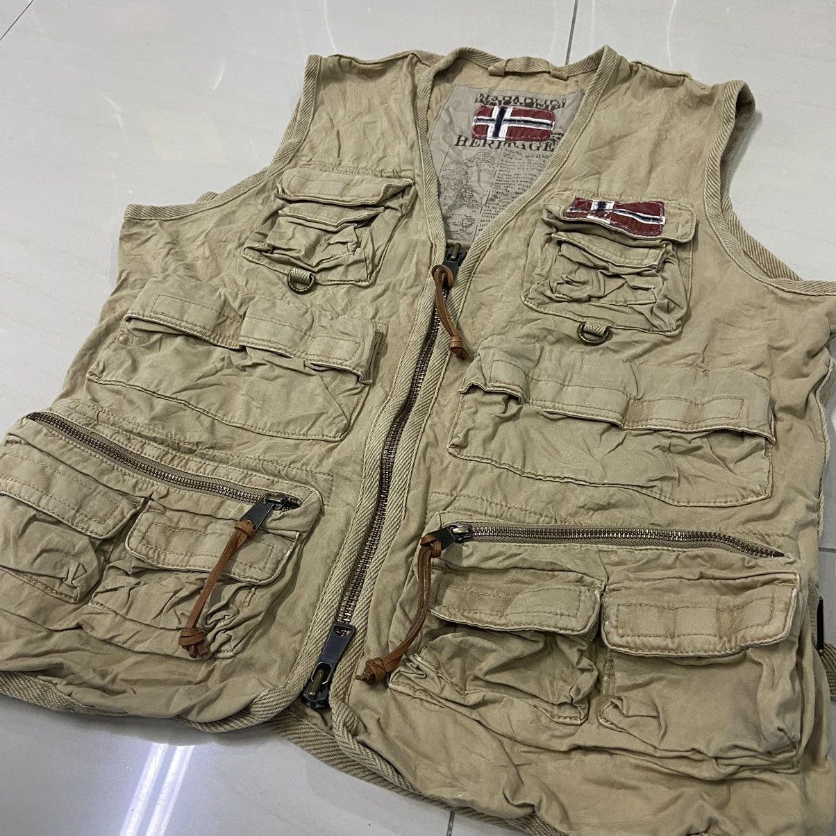 Designer × Napapijri Rare 🔥 Napapijri Tactical Vest MultiPocket Size US L / EU 52-54 / 3 - 3 Thumbnail