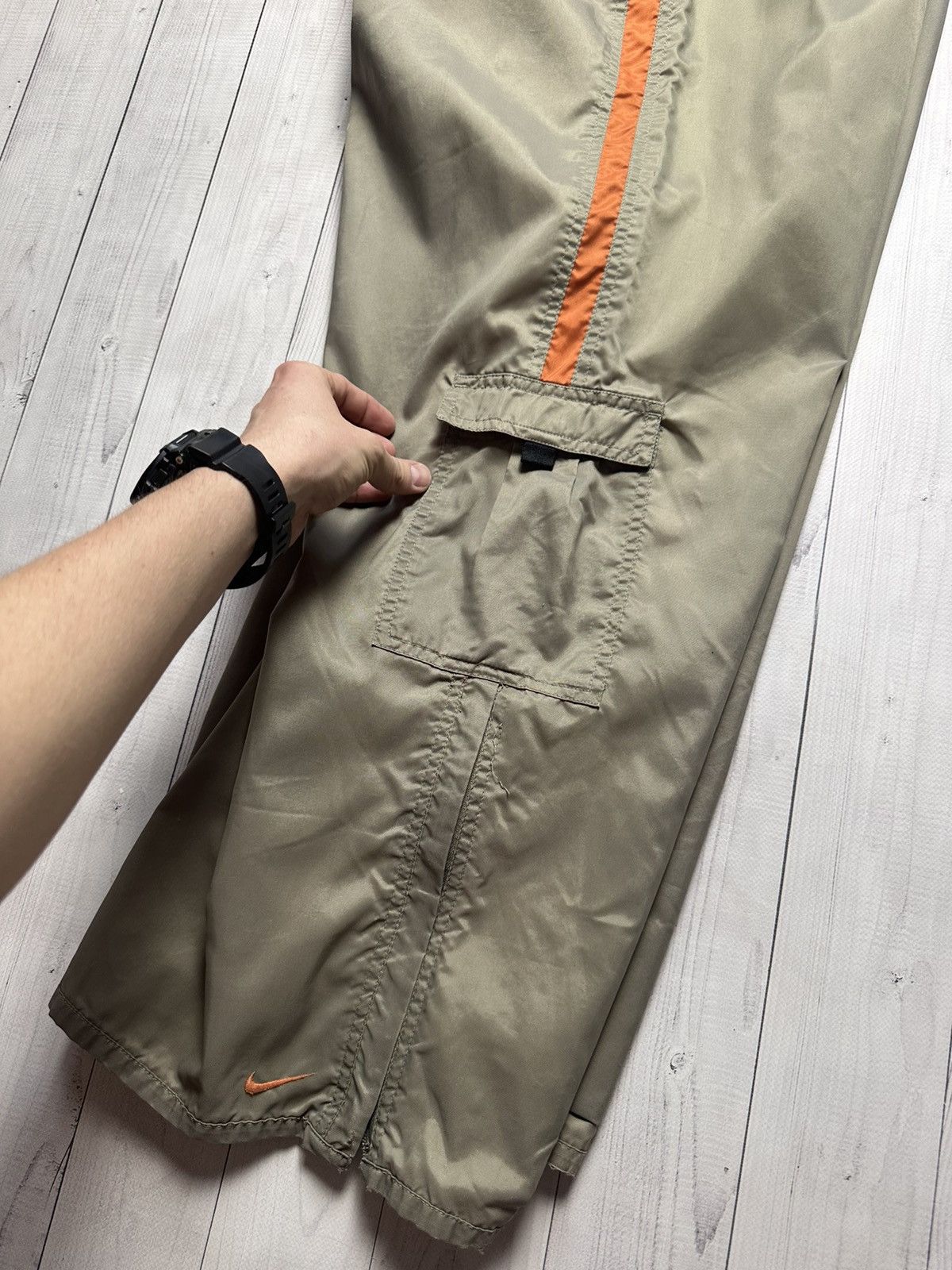 Nike × Vintage Vintage Nike drill pants logo pocket size XL rare Size US 36 / EU 52 - 9 Thumbnail