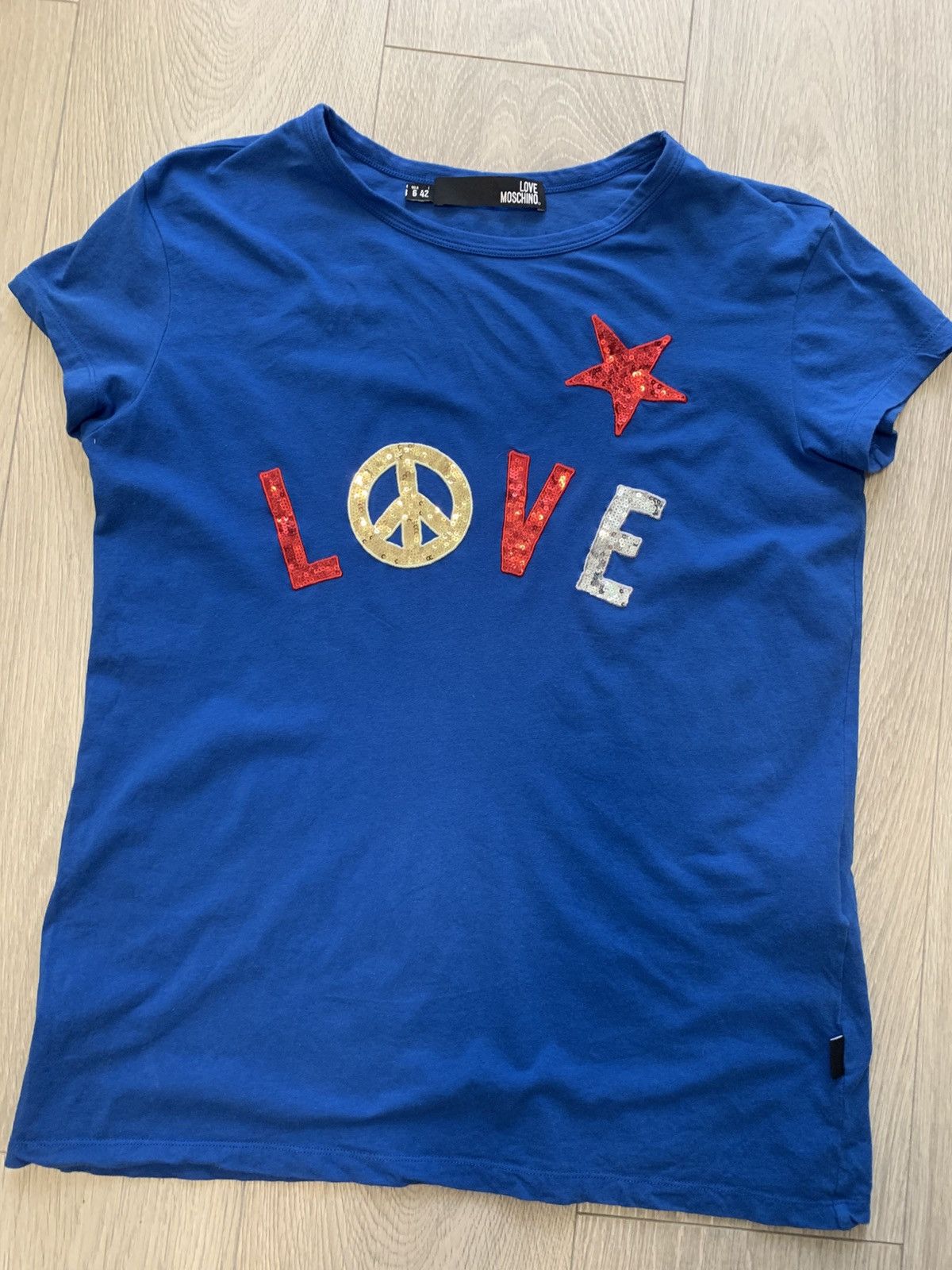 Love Moschino I Love Moschino T-Shirt Blue, size 6 Size M / US 6-8 / IT 42-44 - 1 Thumbnail