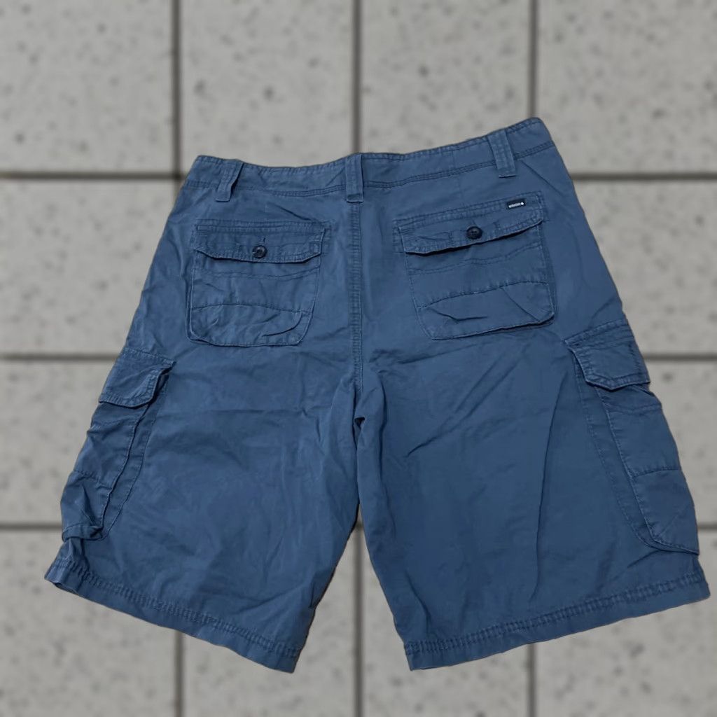 Union LA VINTAGE Union Cargo Shorts Men 34 R Blue Steel Y2k Streetwear Preppy Outdoors Hiking 10" Cargo Shorts Mens 34 Blue Steel Size US 34 / EU 50 - 1 Thumbnail