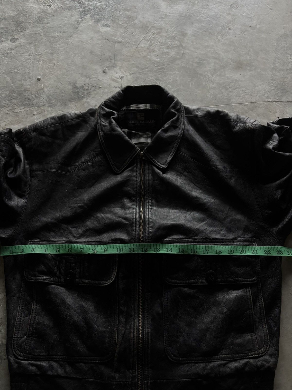 Pierre Balmain PIERRE BALMAIN PARIS LEATHER JACKET BIKER PILOT VINTAGE Size US L / EU 52-54 / 3 - 13 Thumbnail