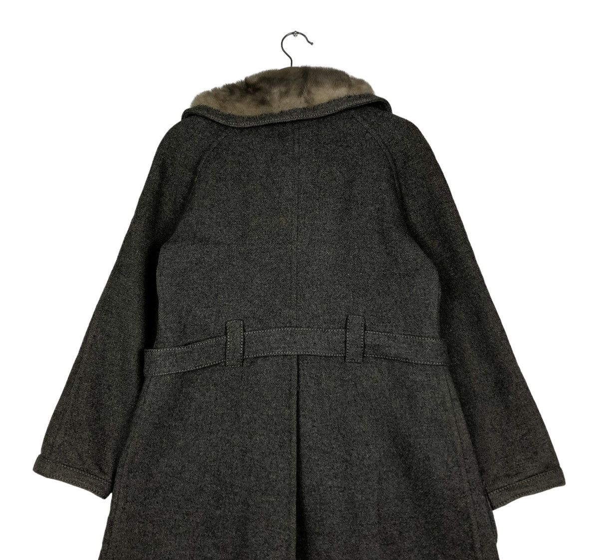 Vintage 🔥VINTAGE LONG JACKET FOX FUR DOUBLE COLLAR FRANVAL PARIS Size US S / EU 44-46 / 1 - 9 Thumbnail