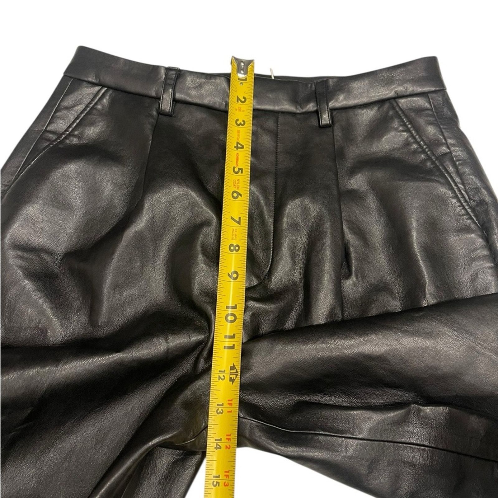 Anine Bing Anine Bing Carmen Wide Leg Recycled leather Pants Women's 32 Size 32" / US 10 / IT 46 - 12 Thumbnail