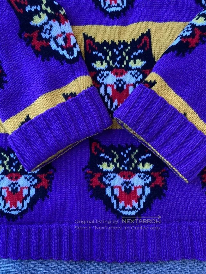 Gucci Gucci Animal pattern knitted sweater Size US L / EU 52-54 / 3 - 4 Thumbnail