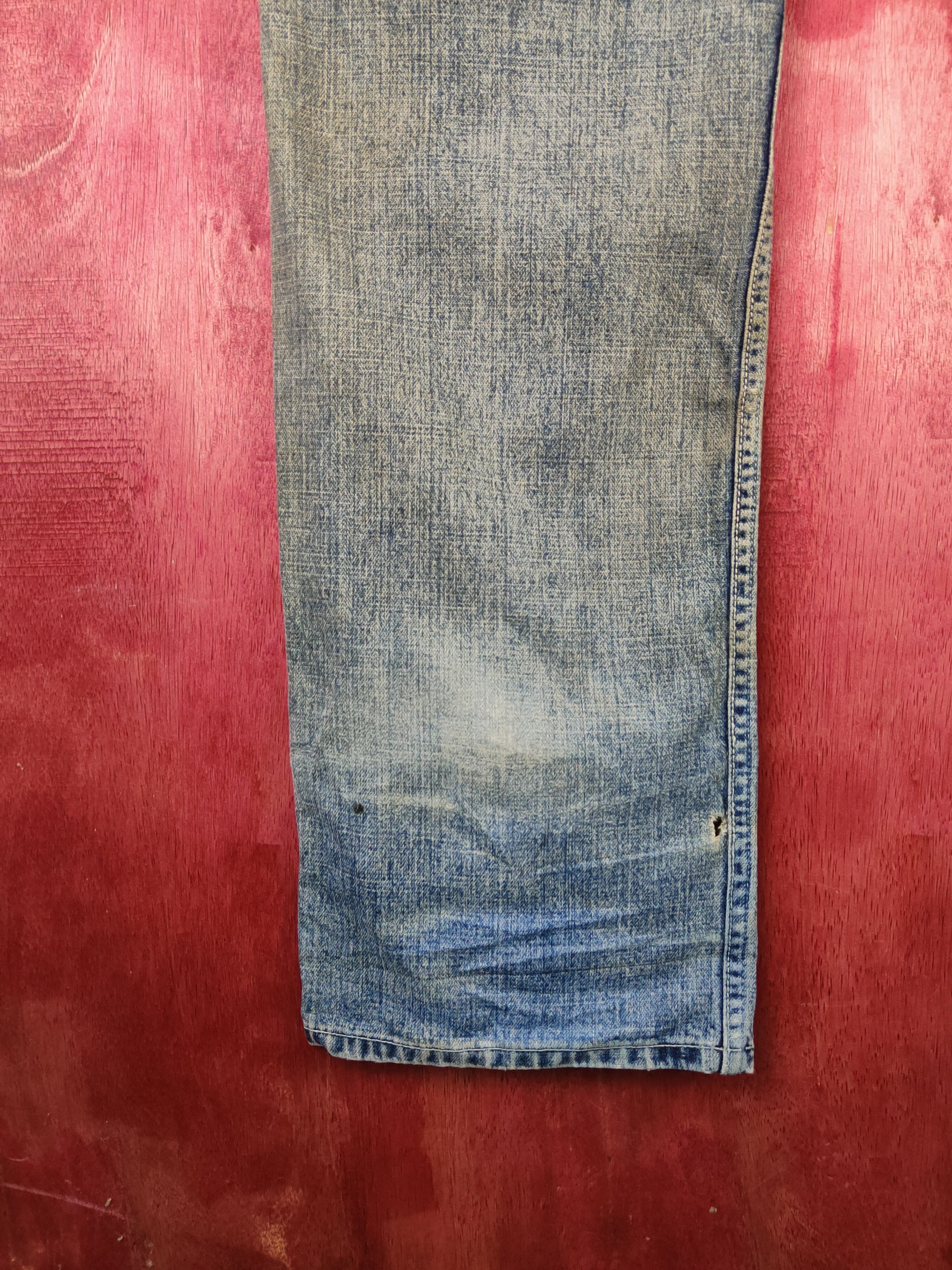 Levi's Levi's Dark Blue Faded Distressed Ripped Jeans #S1695 Size US 42 / EU 58 - 12 Thumbnail