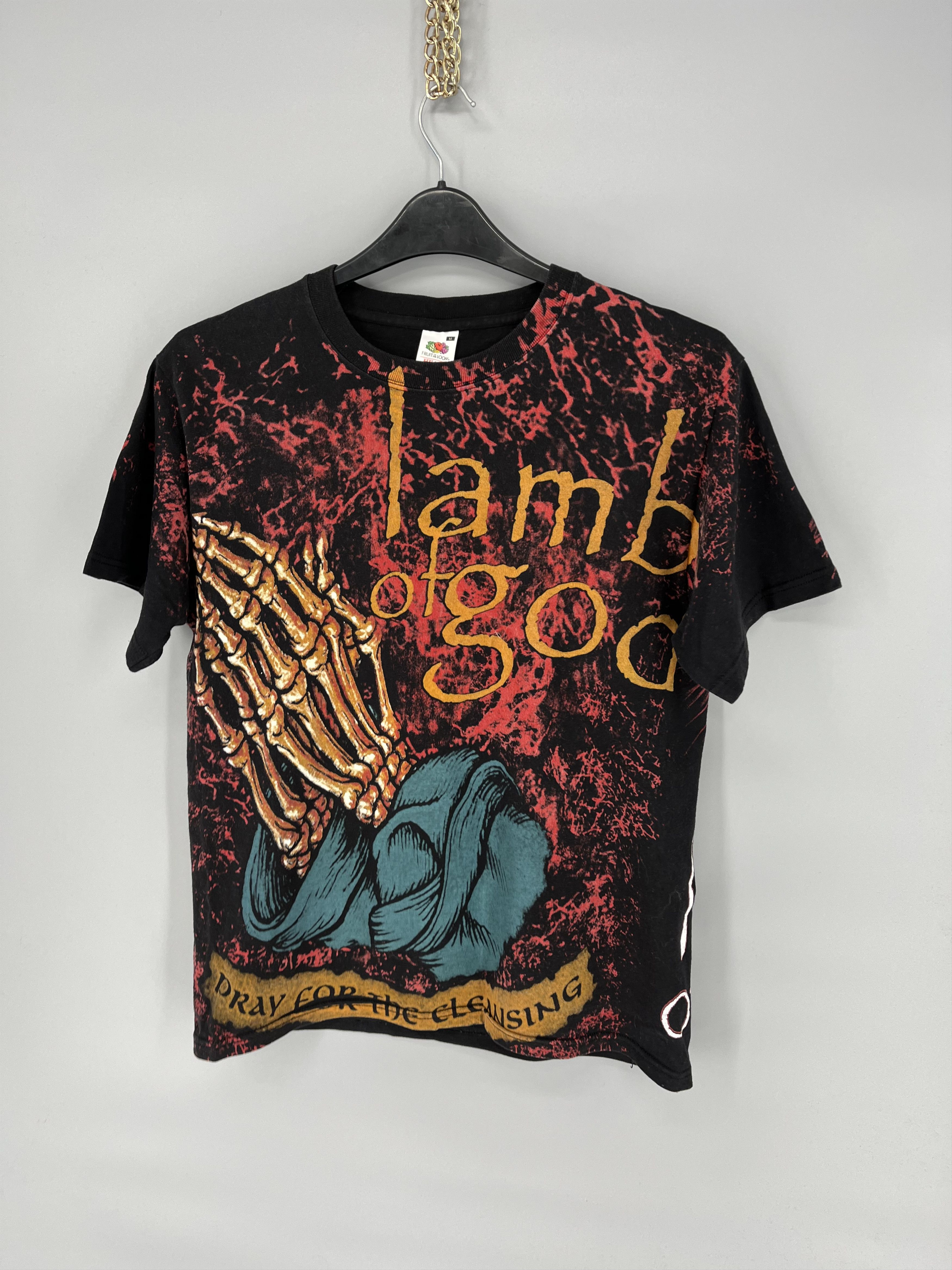 Band Tees Vintage Lamb Of God Bootleg Tshirt Tee Horror Face Size US M / EU 48-50 / 2 - 1 Thumbnail
