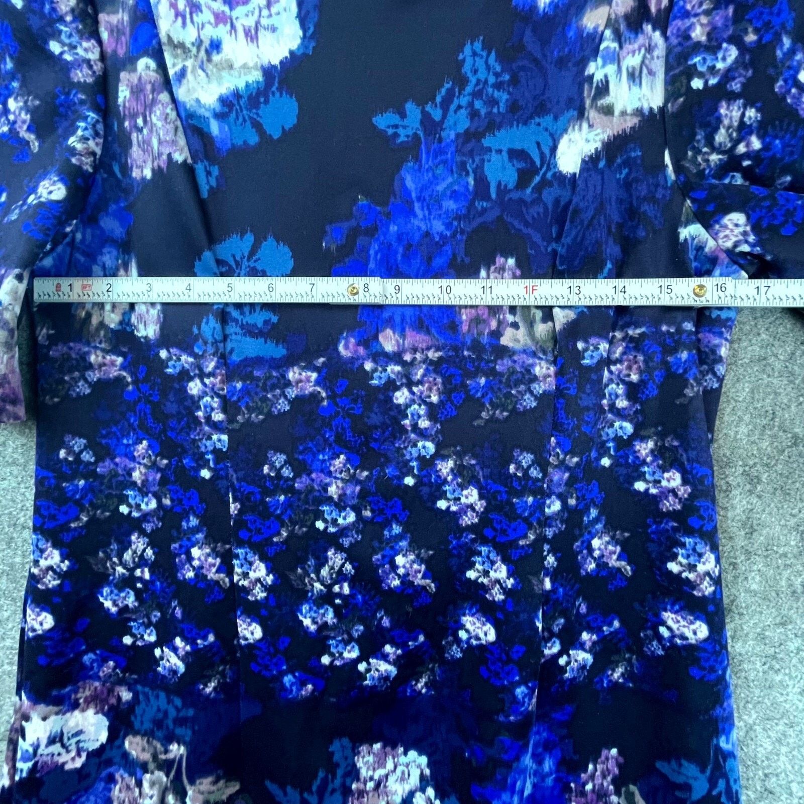 Betsey Johnson Betsey Johnson Dress Womens 8 Blue Floral Stretch Maximalist Size M / US 6-8 / IT 42-44 - 4 Thumbnail
