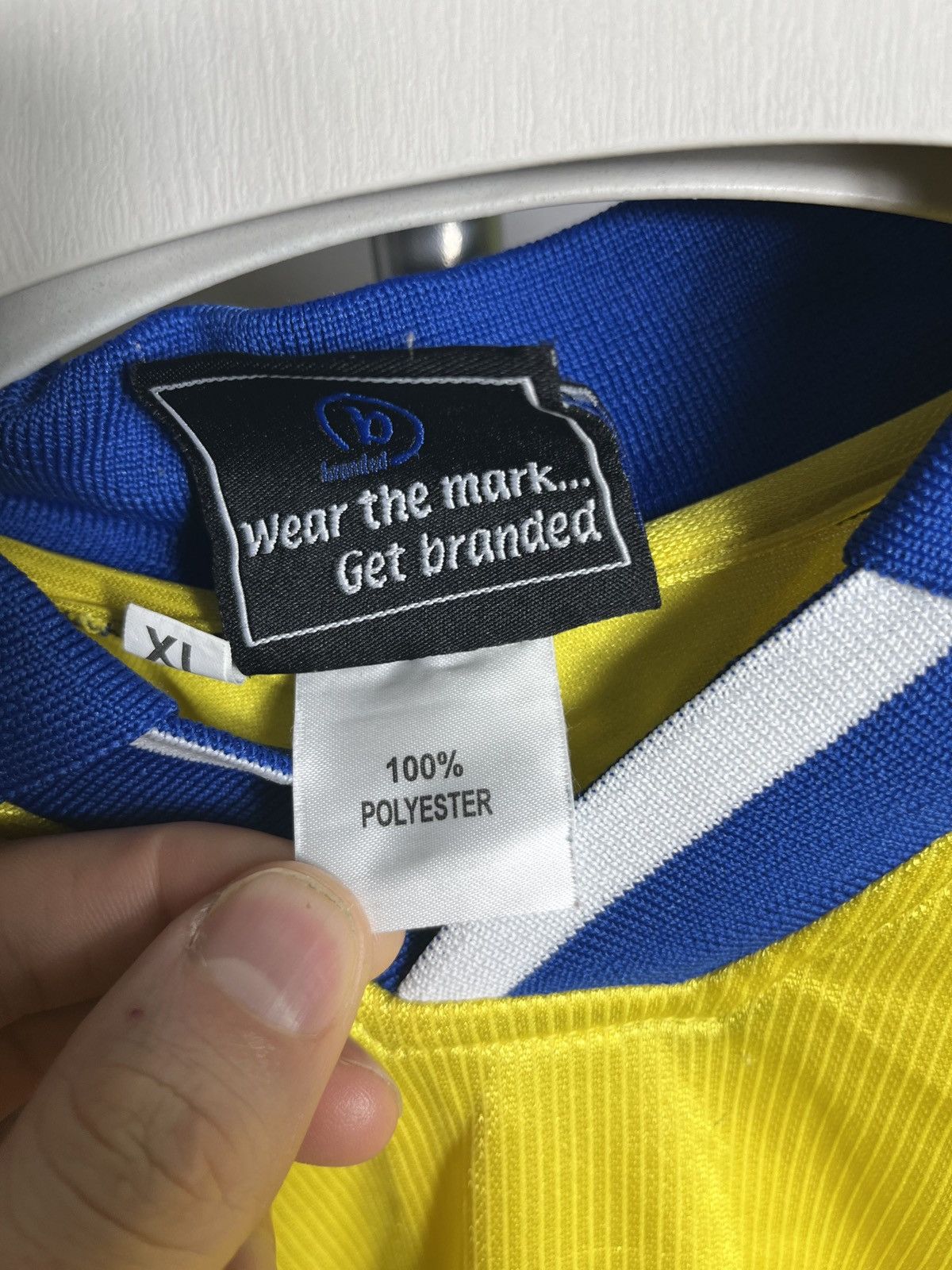 Sports Specialties 2003 - 2004 Farnborough FC away yellow Dean Green #7 long Size US XL / EU 56 / 4 - 10 Thumbnail