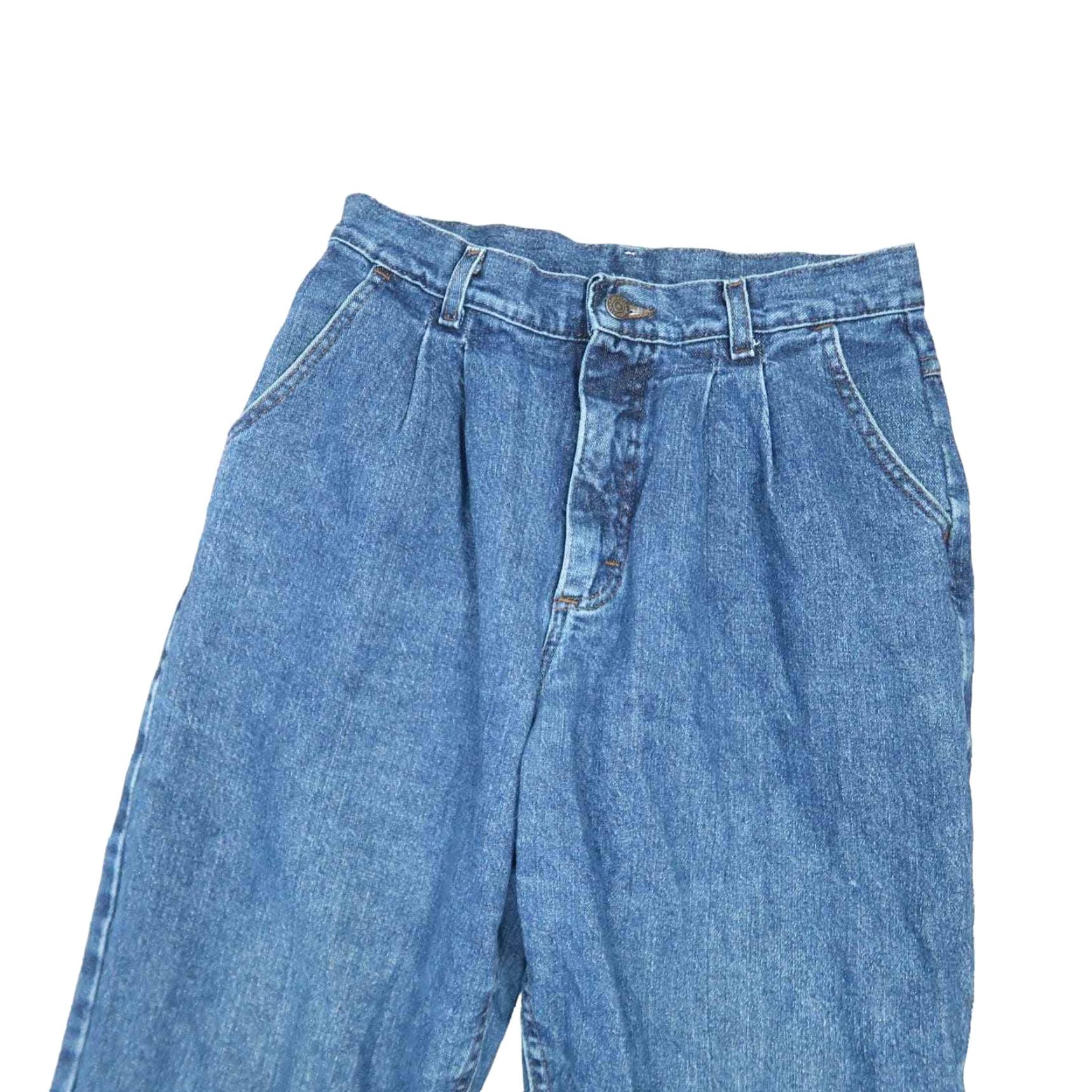 Lee VINTAGE Lee Jeans 90s Medium Wash Blue Denim High Rise Straight Leg Mom Jeans 29" 10 Mens? No, keep to rules. Size 32" / US 10 / IT 46 - 2 Thumbnail