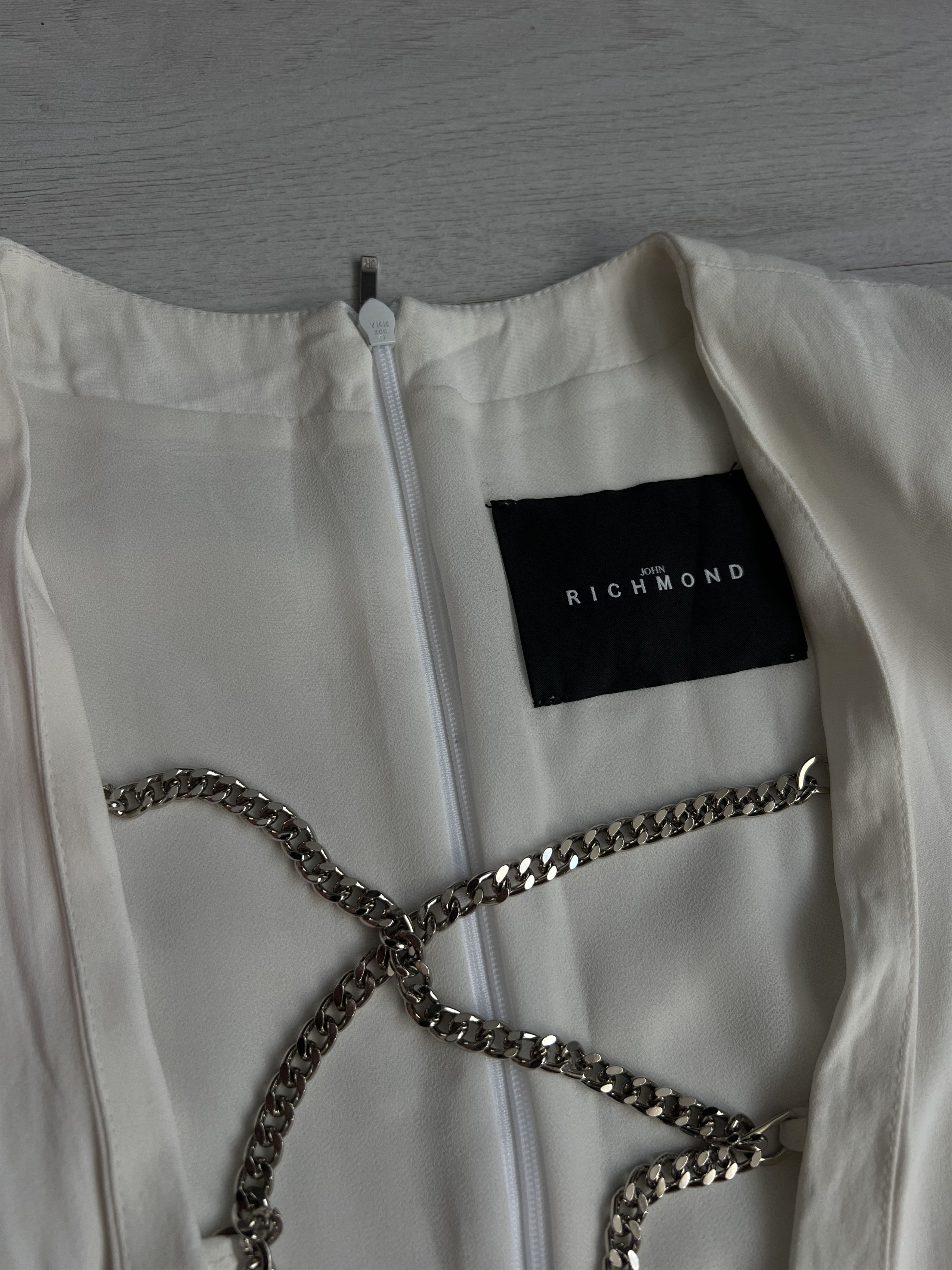 Richmond Denim JOHN RICHMOND White tech fabric dress Size S / US 4 / IT 40 - 5 Thumbnail