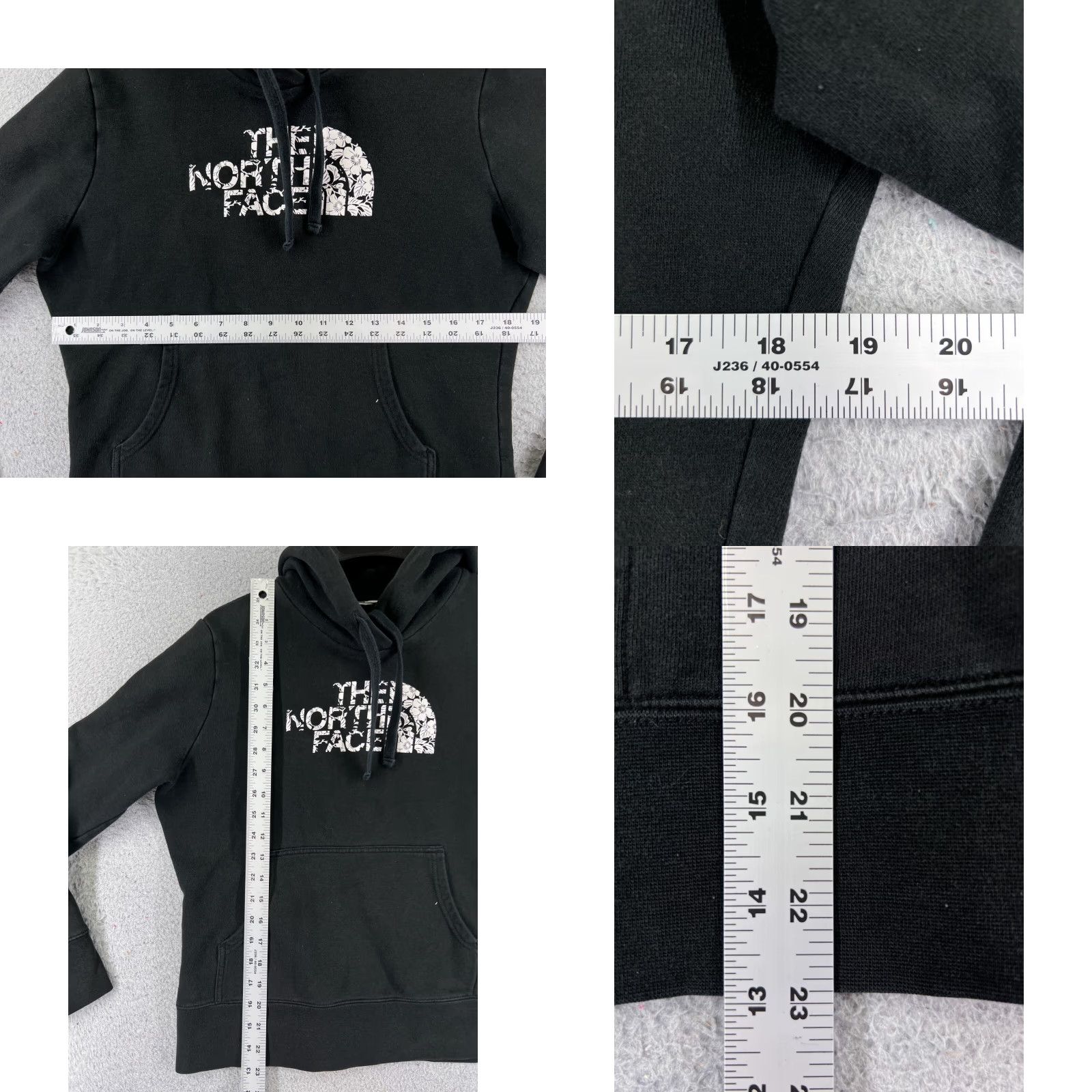The North Face The North Face Hoodie Womens M Black Floral Pullover Cotton Blend Sweatshirt Crew Neck Size M / US 6-8 / IT 42-44 - 8 Thumbnail