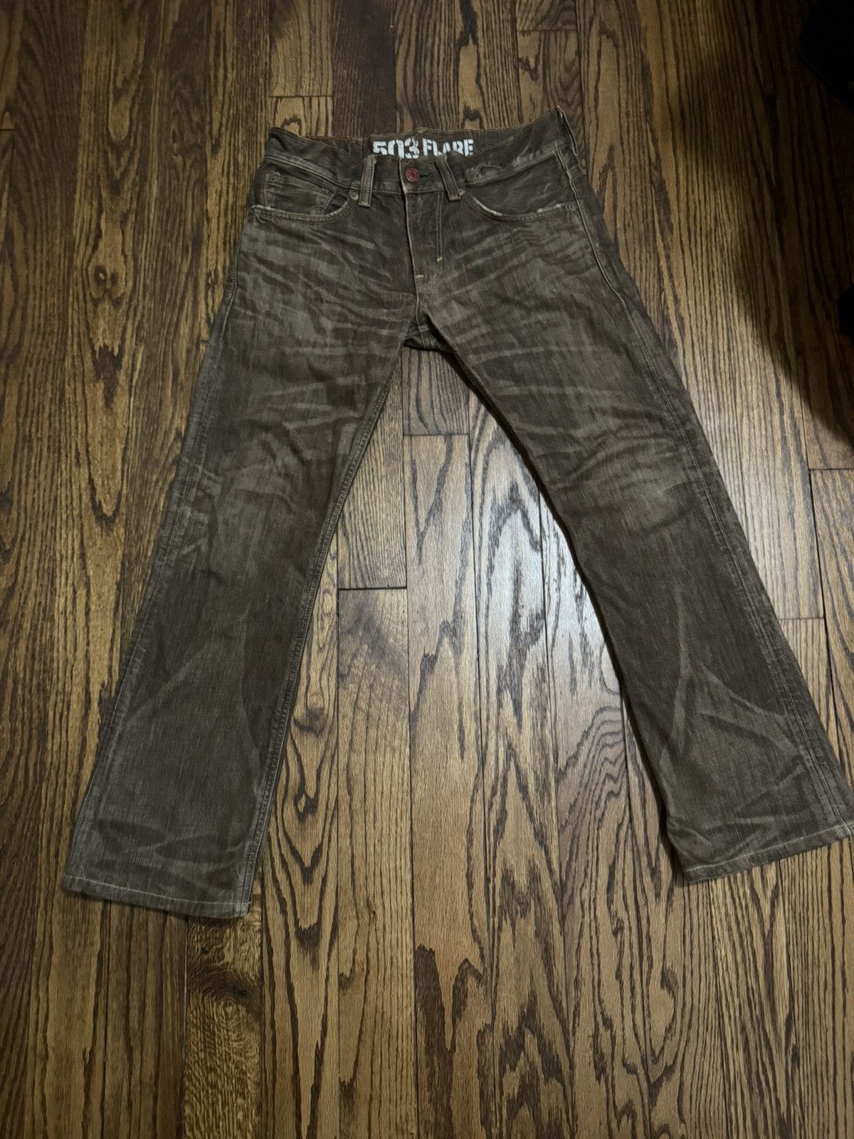 Edwin 503 Brown Flare denim