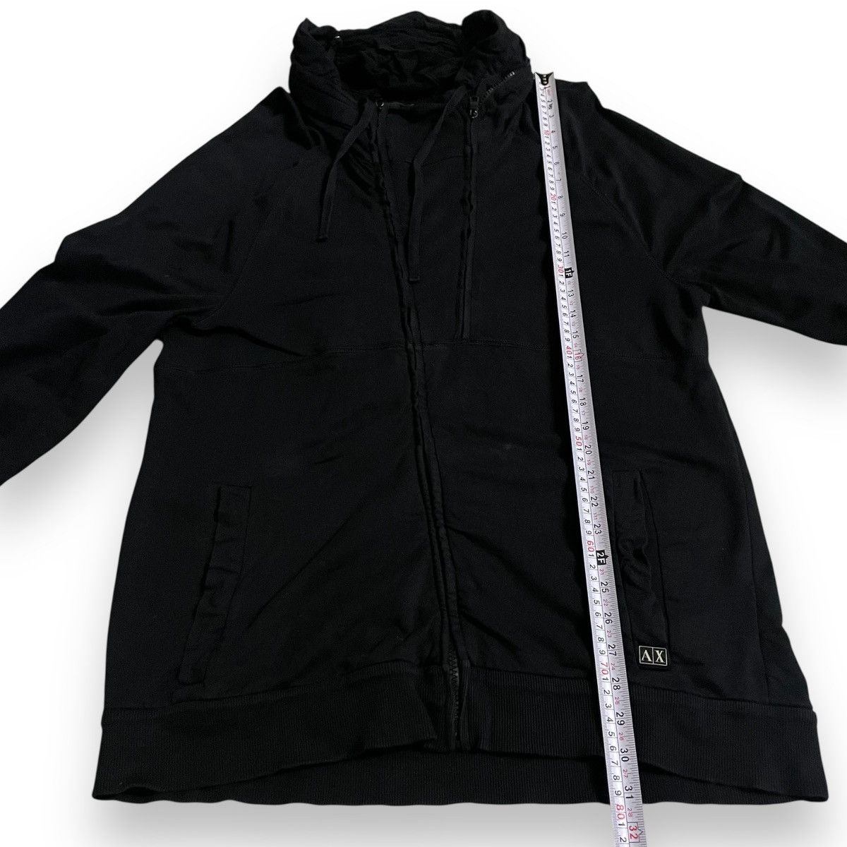 If Six Was Nine Vintage Black Armani Exchange AX Zipper Hoodie Bondage Size US L / EU 52-54 / 3 - 12 Thumbnail