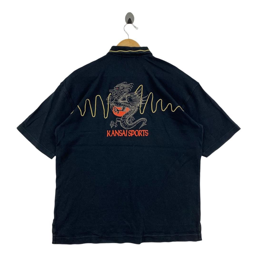 Kansai Yamamoto × Vintage Vintage 90s KANSAI SPORTS polo tees Size US L / EU 52-54 / 3 - 4 Thumbnail