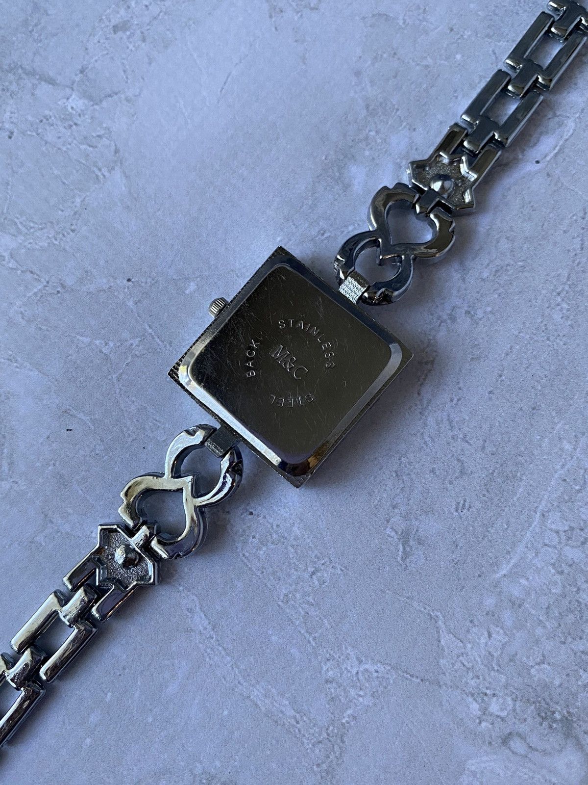 Japanese Brand × Vintage Futuristic Very Rare M&C Quartz 1922 Watch with Bracelet Size ONE SIZE - 11 Thumbnail