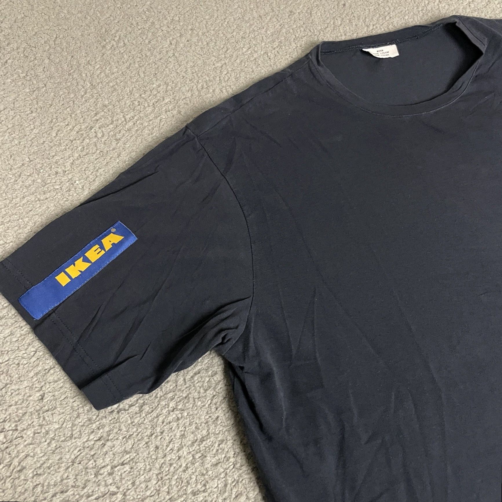 Ikea VINTAGE IKEA Polo Shirt Mens XL Short Sleeve Yellow Blue Stripe Collared Logo Cotton Size US XL / EU 56 / 4 - 2 Thumbnail