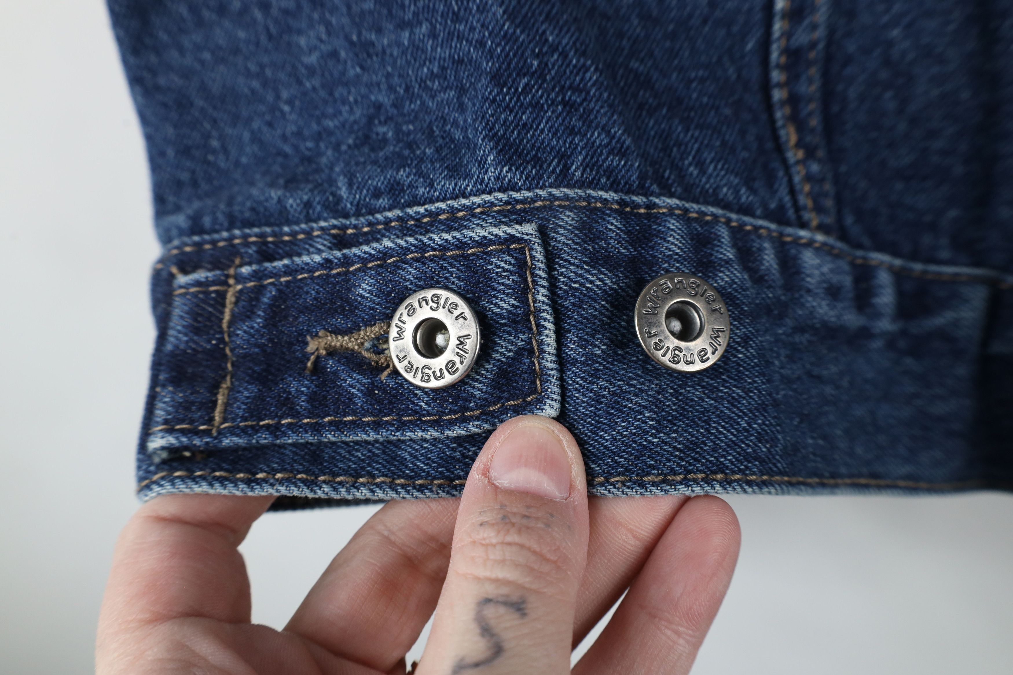 Vintage × Wrangler Vintage 90s Wrangler Denim Jean Trucker Jacket Blue Cotton Size US XL / EU 56 / 4 - 9 Thumbnail