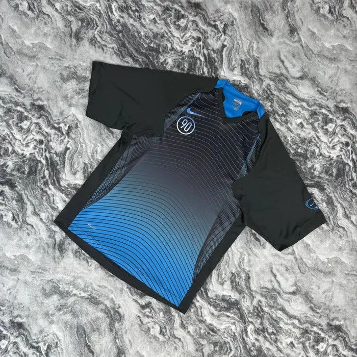 Nike Vintage Nike Total 90 Soccer Jersey Football Shirt Stripped Size US S / EU 44-46 / 1 - 1 Thumbnail