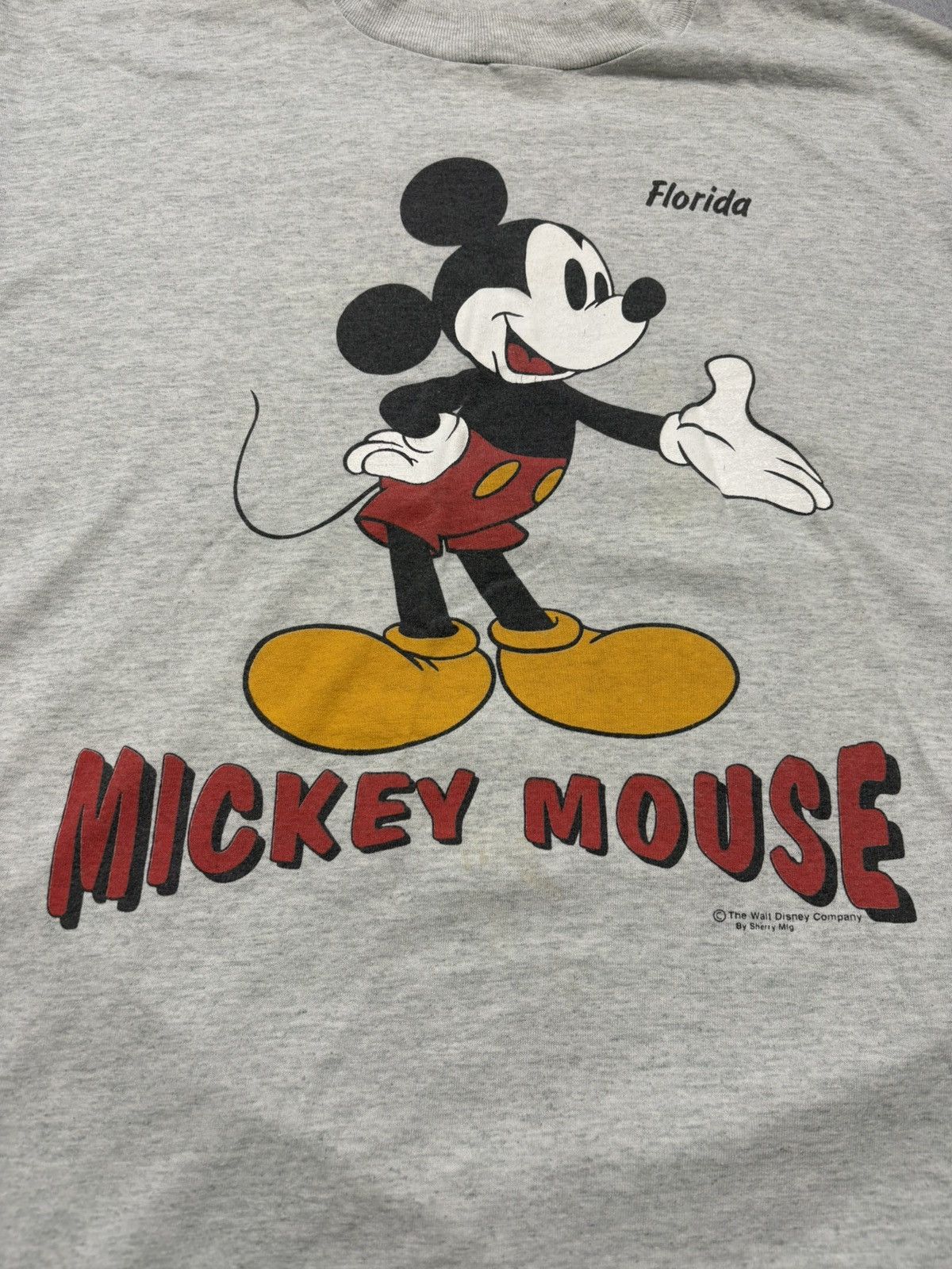 Mickey Mouse Vintage 80s Mickey Mouse Florida Double Sided Tee USA Disney Size US XL / EU 56 / 4 - 8 Thumbnail