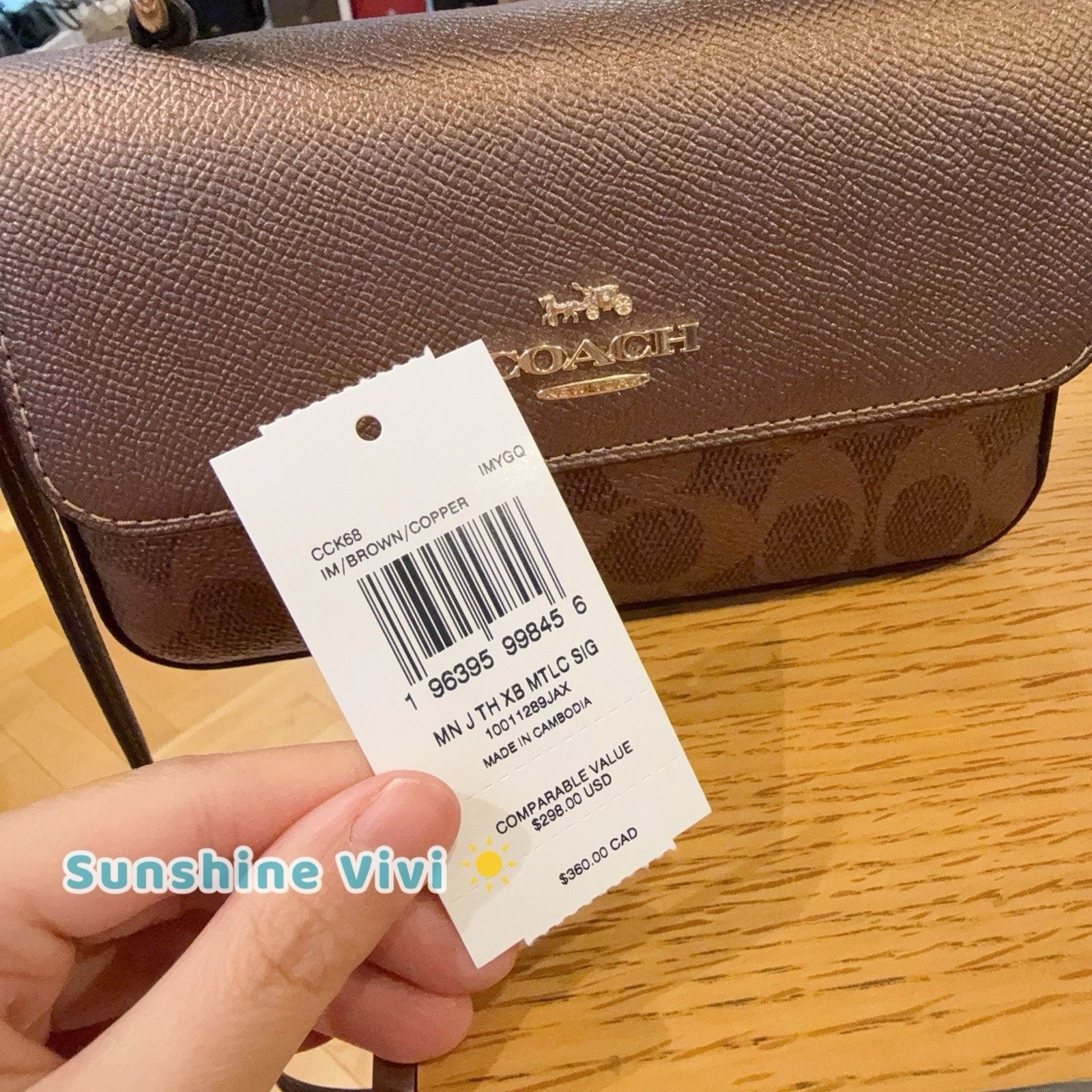 Coach NWT Coach Mini Josie Top Handle Bag CCK68 Brown/Copper Size ONE SIZE - 6 Thumbnail