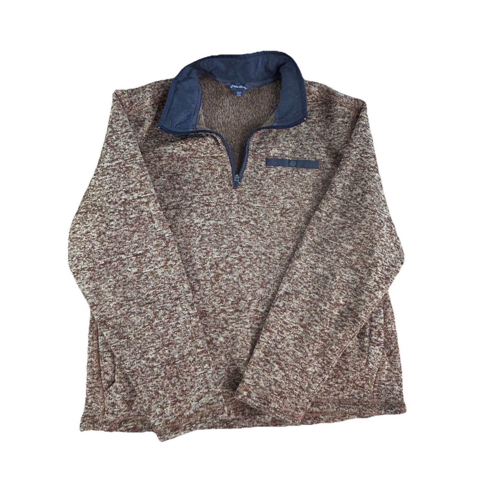 Eddie Bauer Eddie Bauer Sweater Men XL 1/4 Zip Brown/blue Fleece two set Size US XL / EU 56 / 4 - 2 Thumbnail