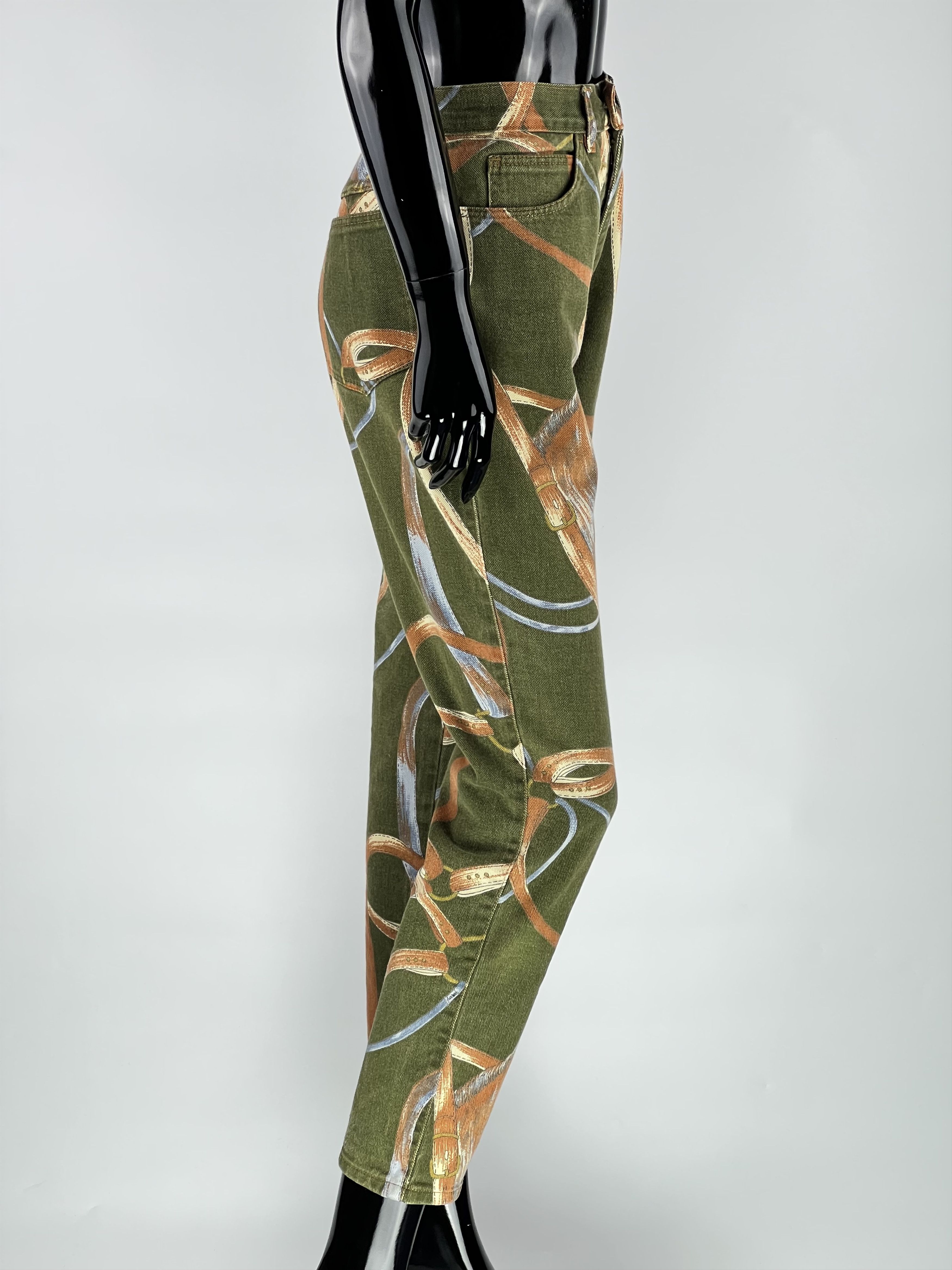 Vintage Parosh Rare Vintage Printed Jeans Size 31 Made in Italy Size 25" / US 0 / IT 36 - 2 Thumbnail